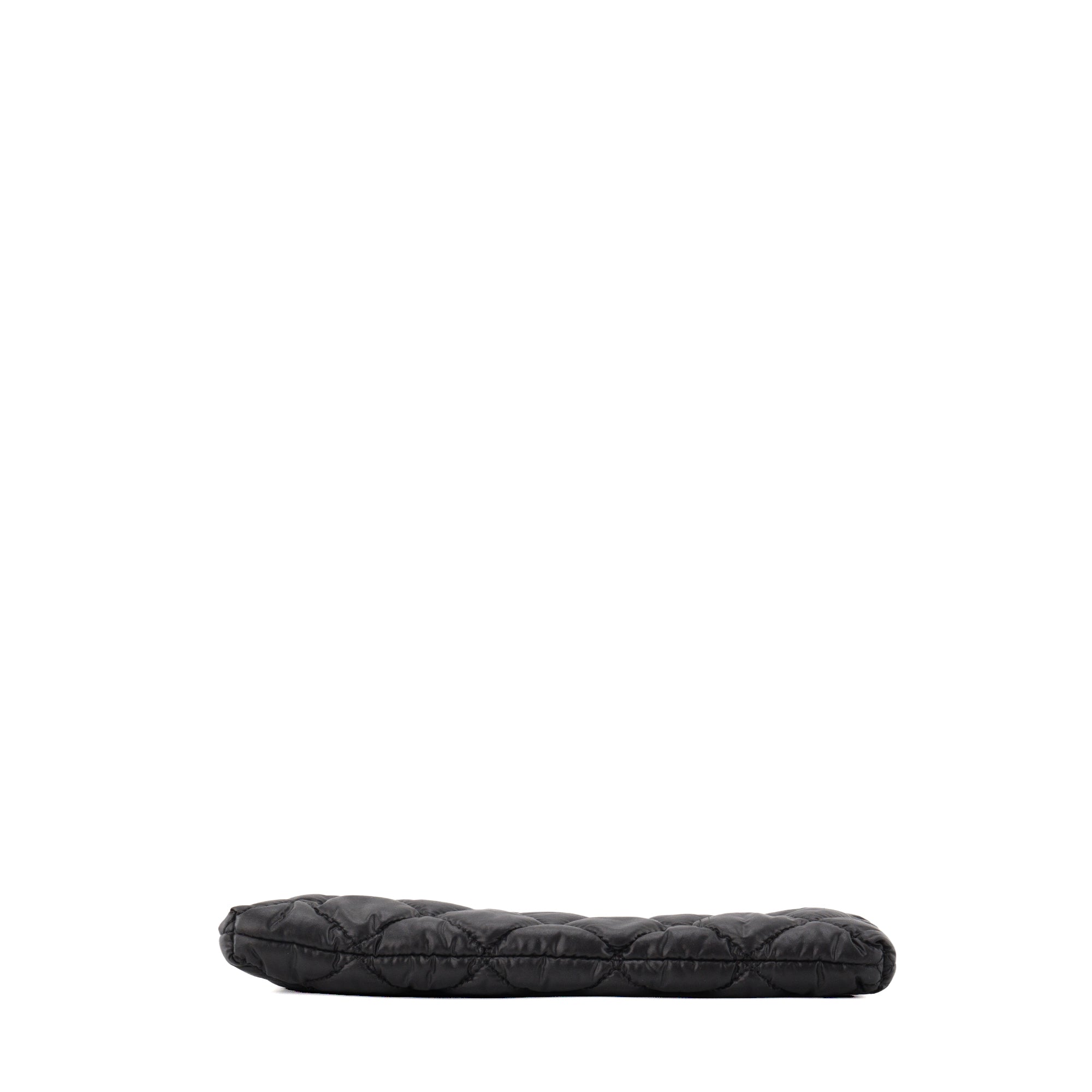 CHANEL - Pochette Cocoon Chanel en nylon et cuir noir