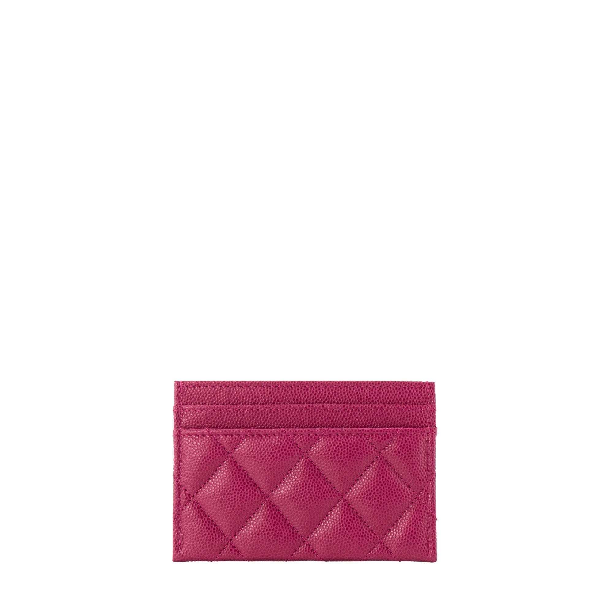 CHANEL - Porte cartes Classique/Timeless Chanel en cuir caviar violet édition limitée