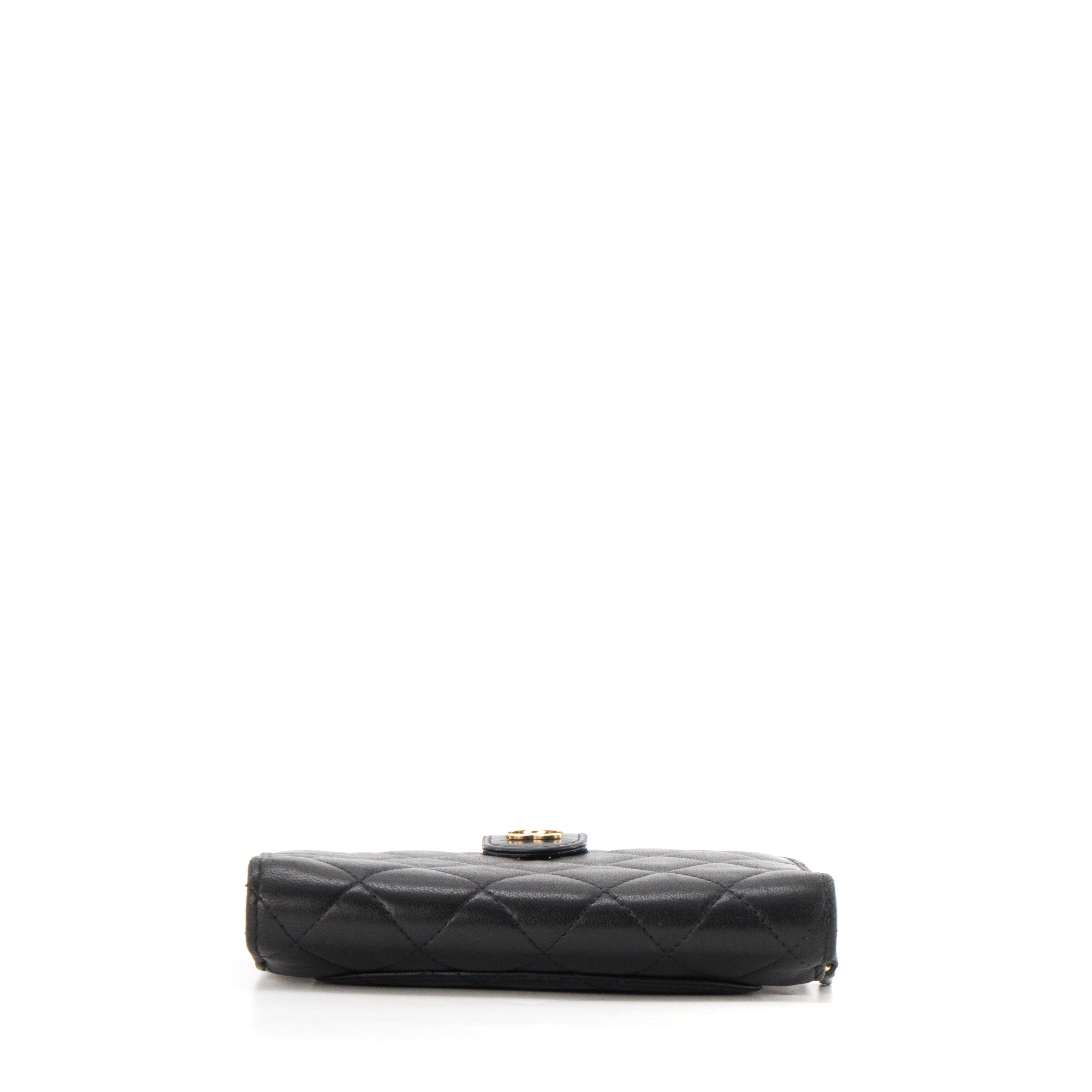 CHANEL - Portefeuille Classique/Timeless Chanel en cuir noir