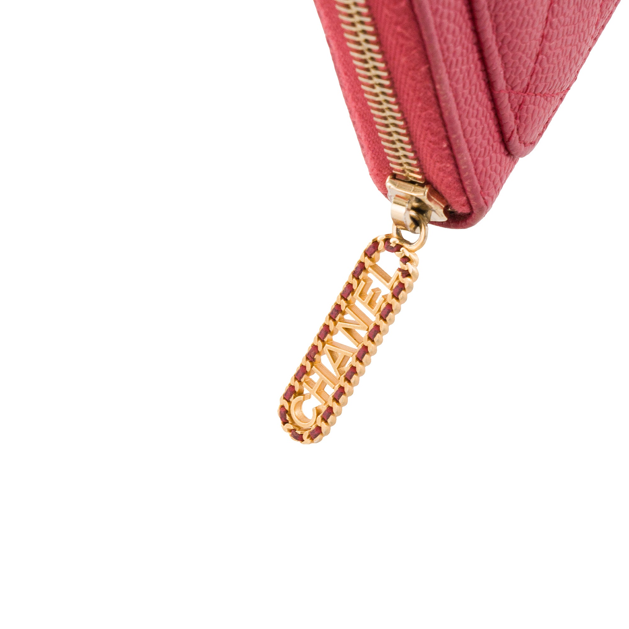 CHANEL - Portefeuille long Classique/Timeless Chanel en cuir caviar rose édition limitée