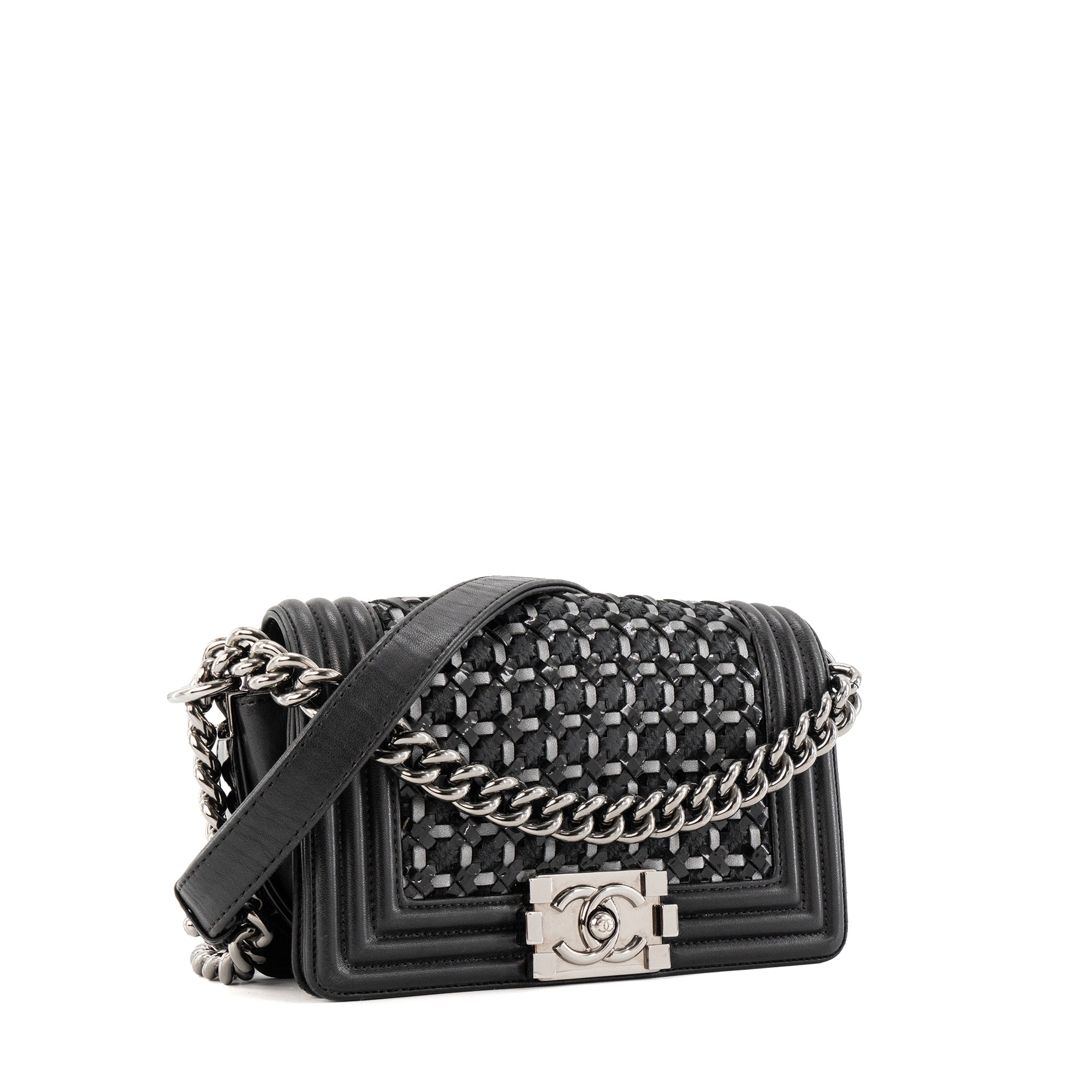 CHANEL - Sac à bandoulière Boy Chanel en cuir noir édition limitée