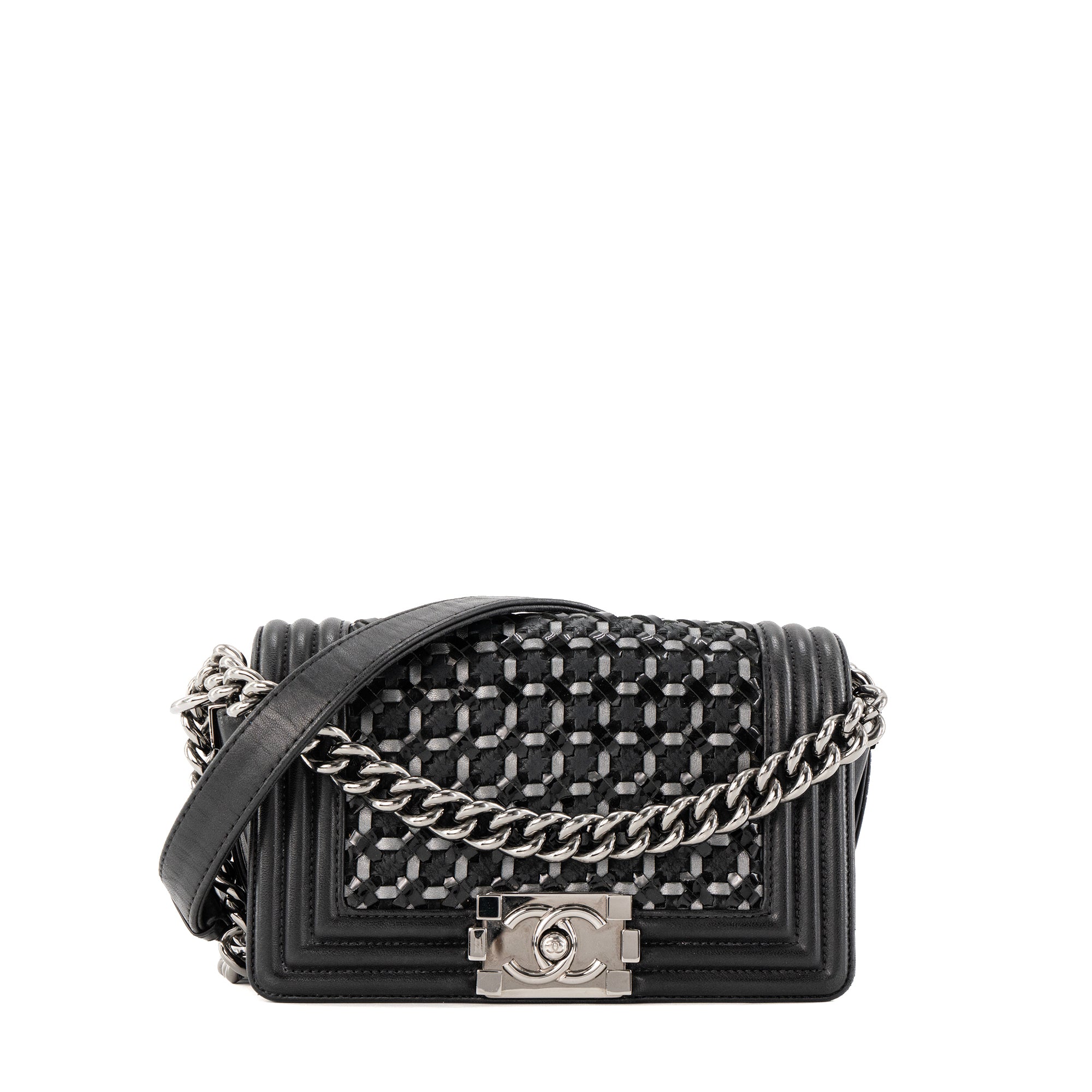 CHANEL - Sac à bandoulière Boy Chanel en cuir noir édition limitée