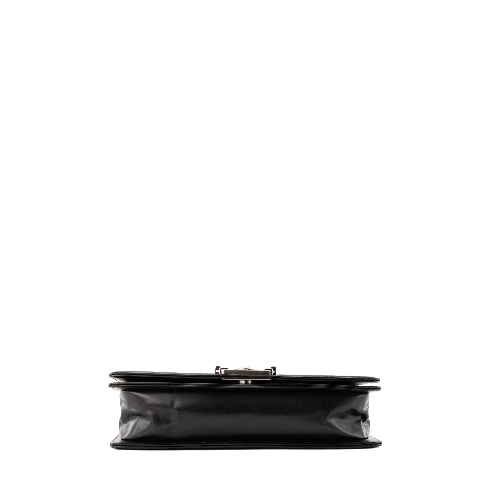 CHANEL - Sac à bandoulière Boy mini Chanel en cuir lisse noir