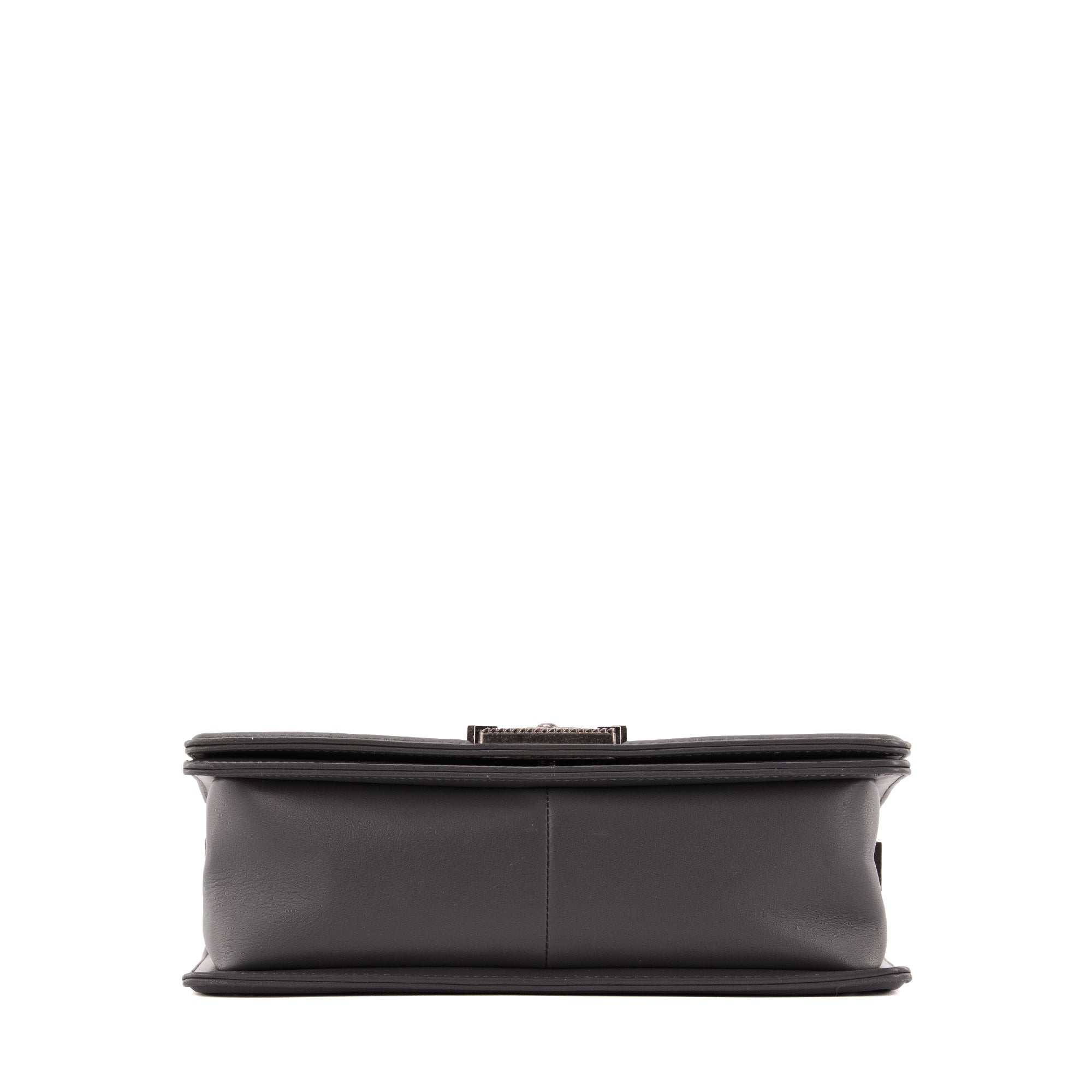 CHANEL - Sac à bandoulière Boy medium Chanel en cuir et tweed gris tweed édition limitée