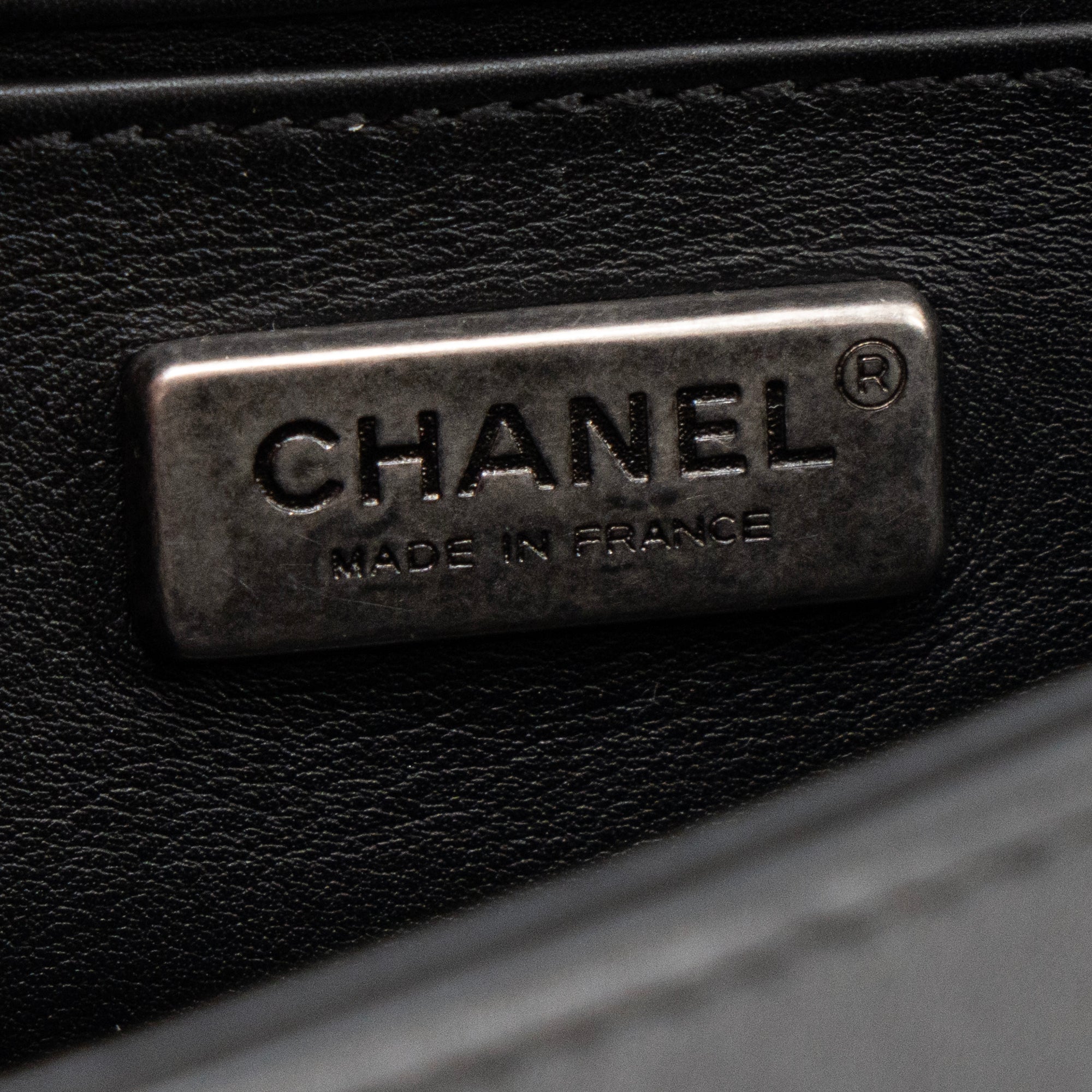 CHANEL - Boy black galuchat bag