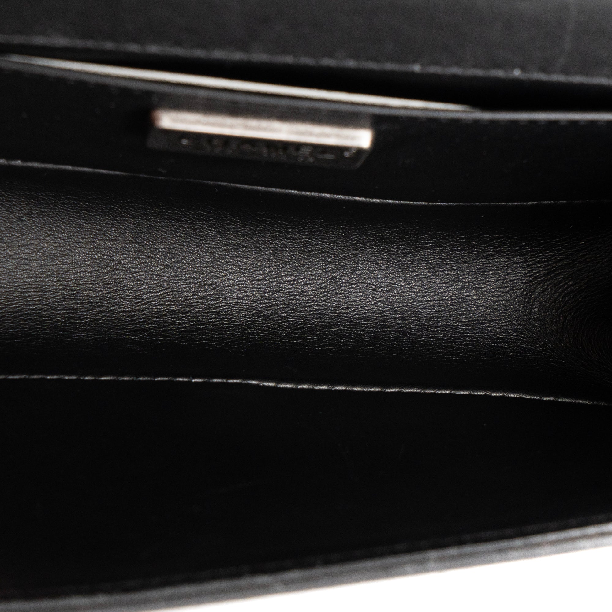 CHANEL - Boy black galuchat bag