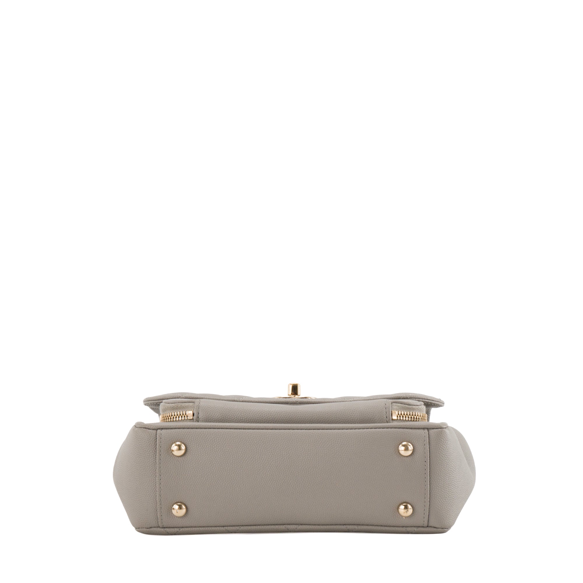 CHANEL - Sac à bandoulière Business Affinity Chanel en cuir caviar gris