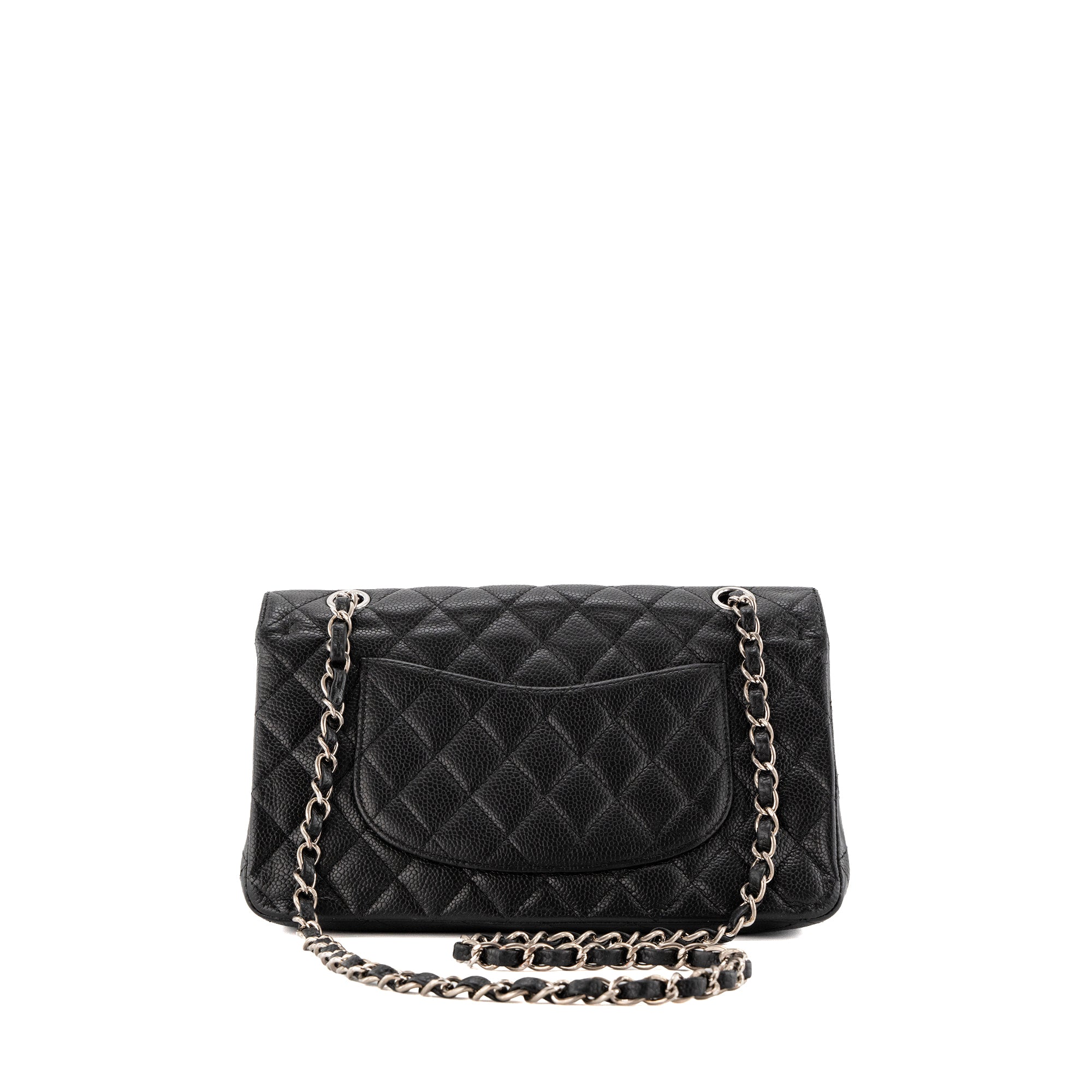 CHANEL - Sac à bandoulière Classique/Timeless 11.12 Chanel en cuir caviar noir
