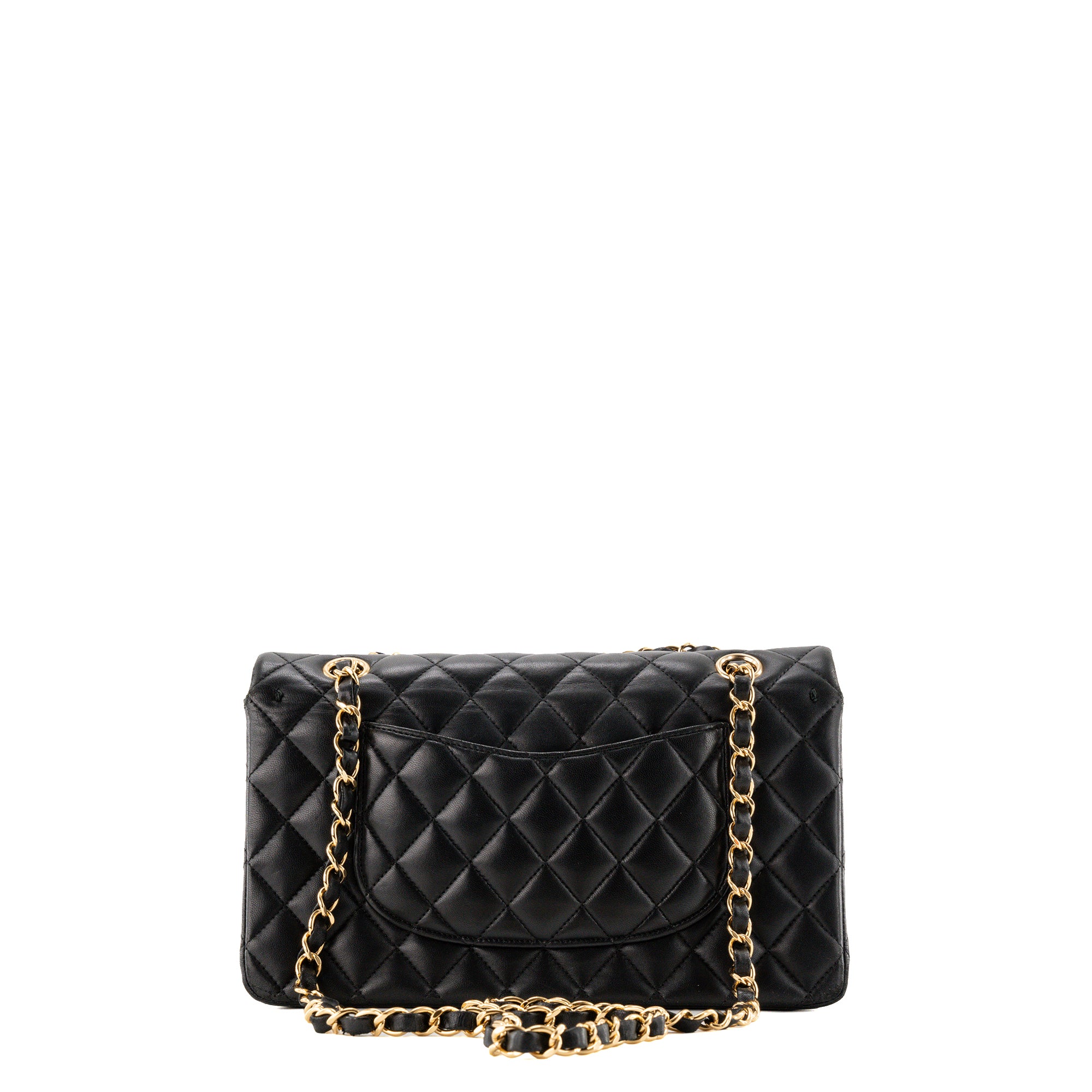 CHANEL - Sac à bandoulière Classique/Timeless 11.12 Chanel en cuir lisse noir