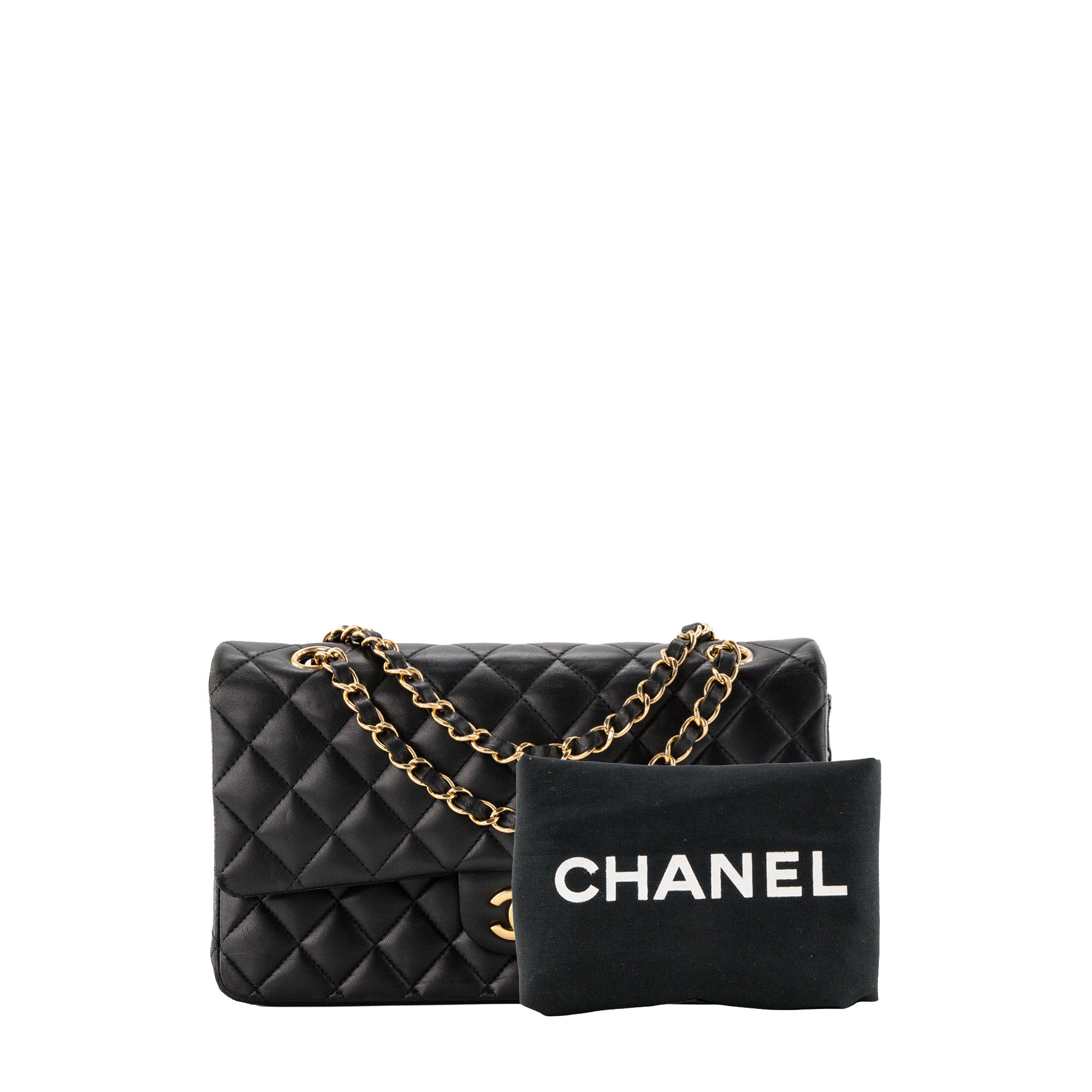 CHANEL - Sac à bandoulière Classique/Timeless 11.12 Chanel en cuir lisse noir