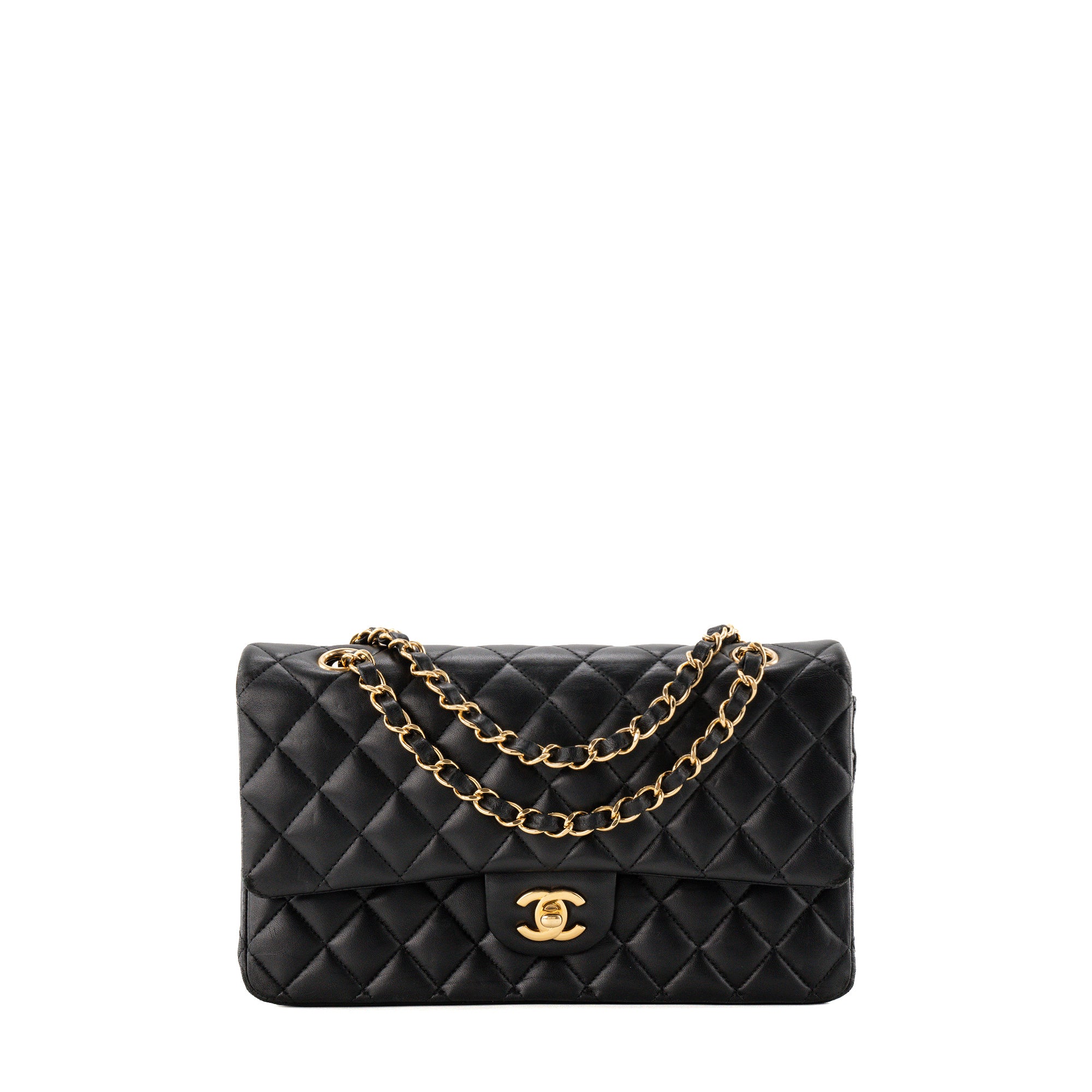 CHANEL - Sac à bandoulière Classique/Timeless 11.12 Chanel en cuir lisse noir