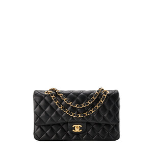 CHANEL - Sac à bandoulière Classique/Timeless 11.12 Chanel en cuir lisse noir