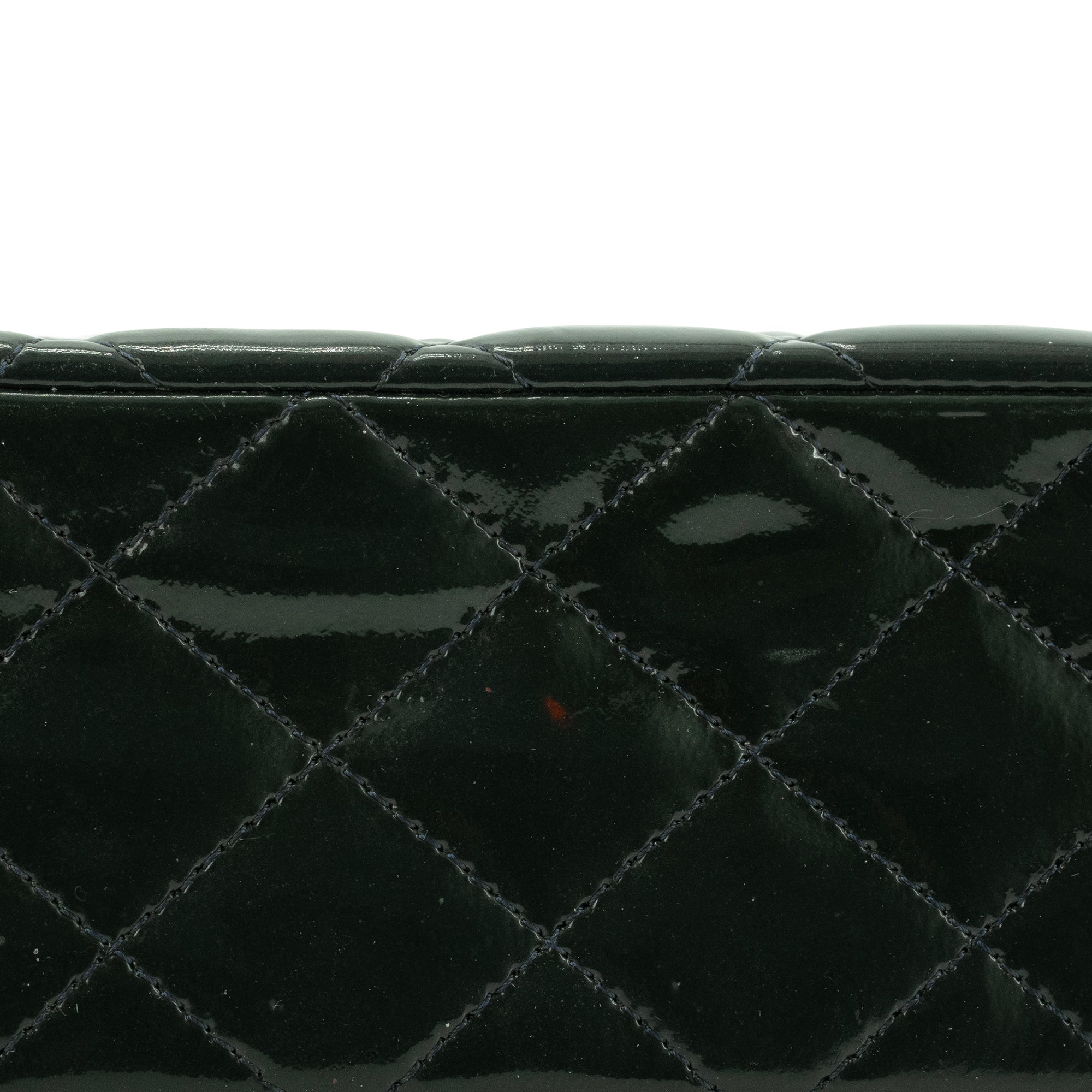 CHANEL - Sac à bandoulière Classique/Timeless 11.12 Chanel en cuir verni vert