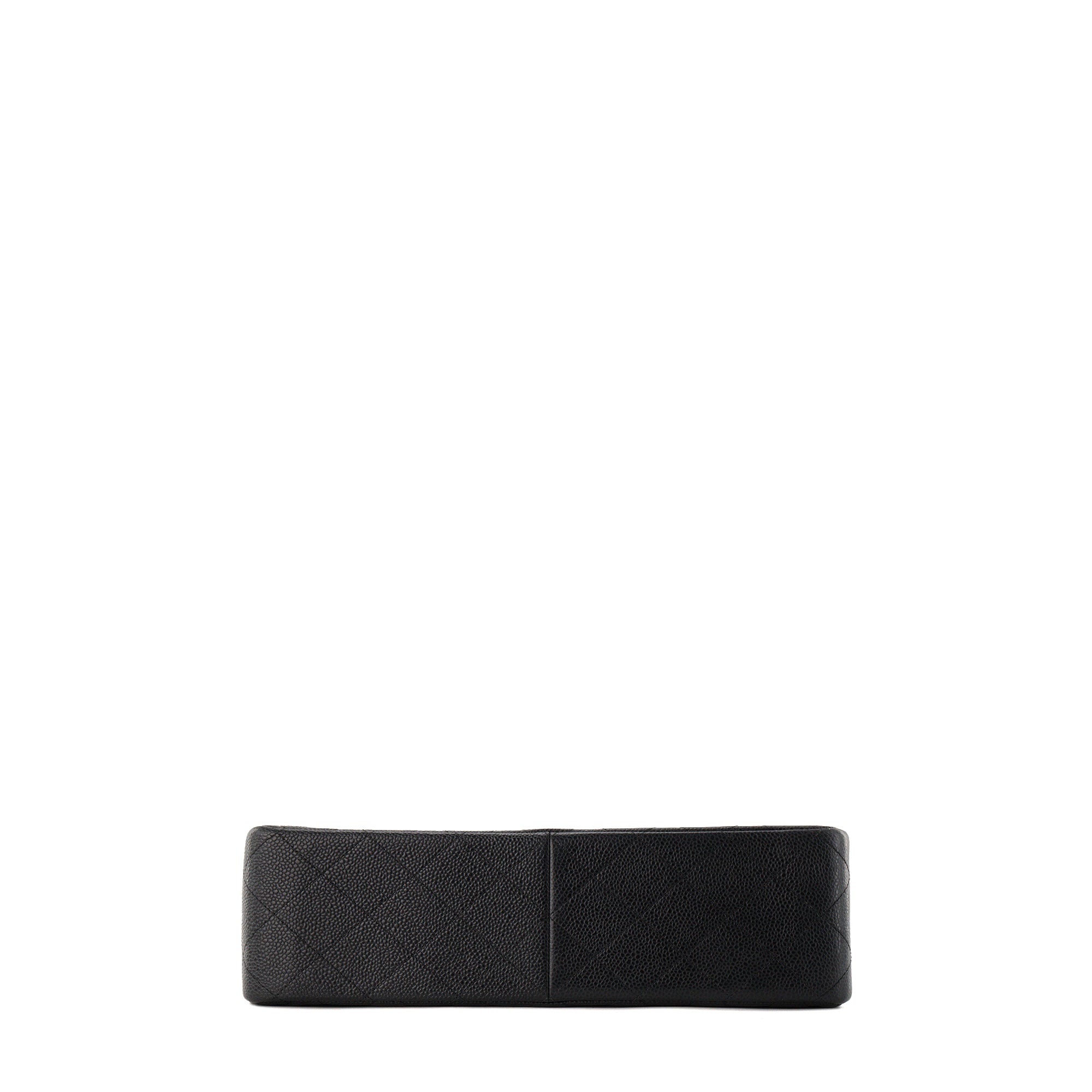 CHANEL - Sac à bandoulière Classique/Timeless Jumbo Chanel en cuir caviar noir