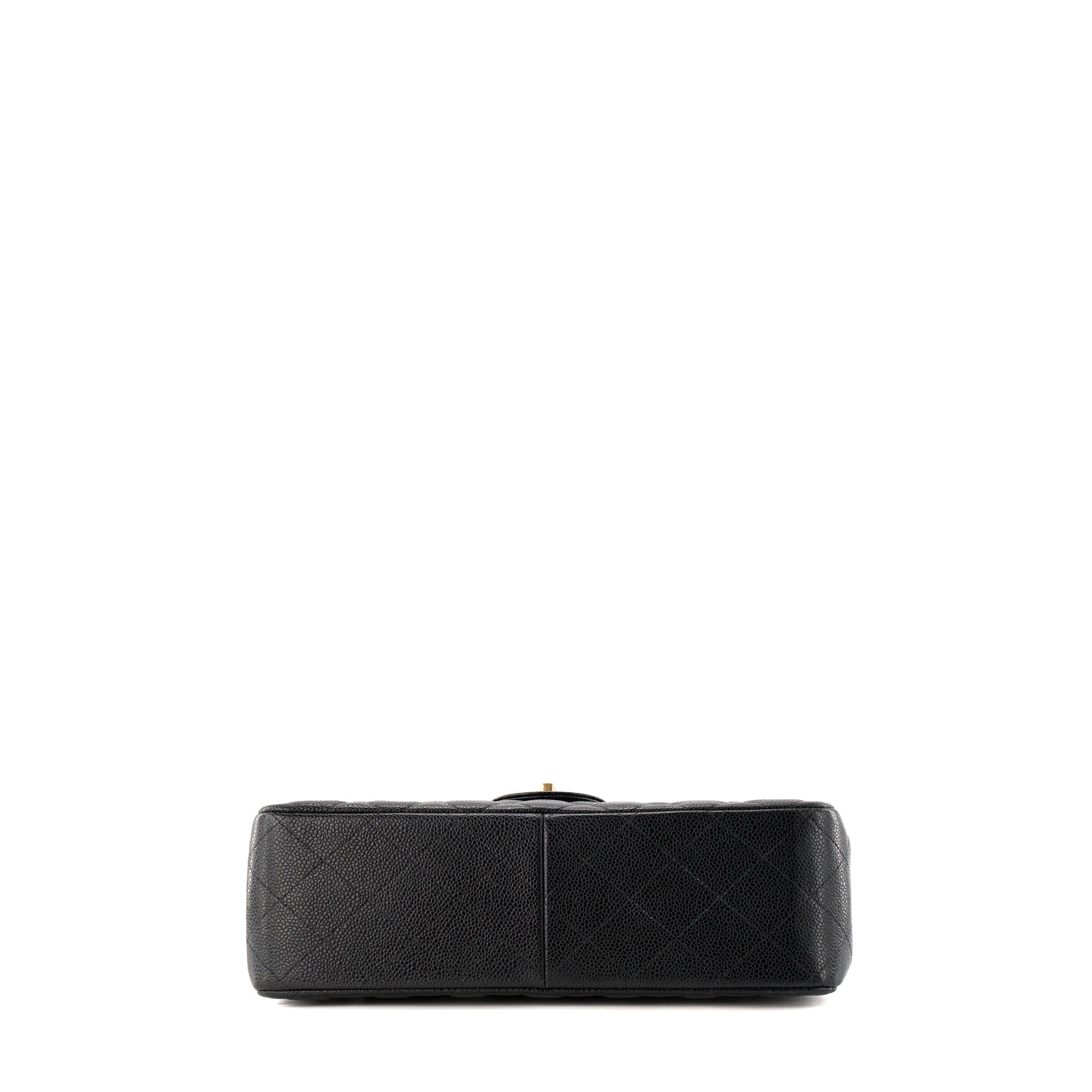 CHANEL - Sac à bandoulière Classique/Timeless Jumbo Chanel en cuir caviar noir