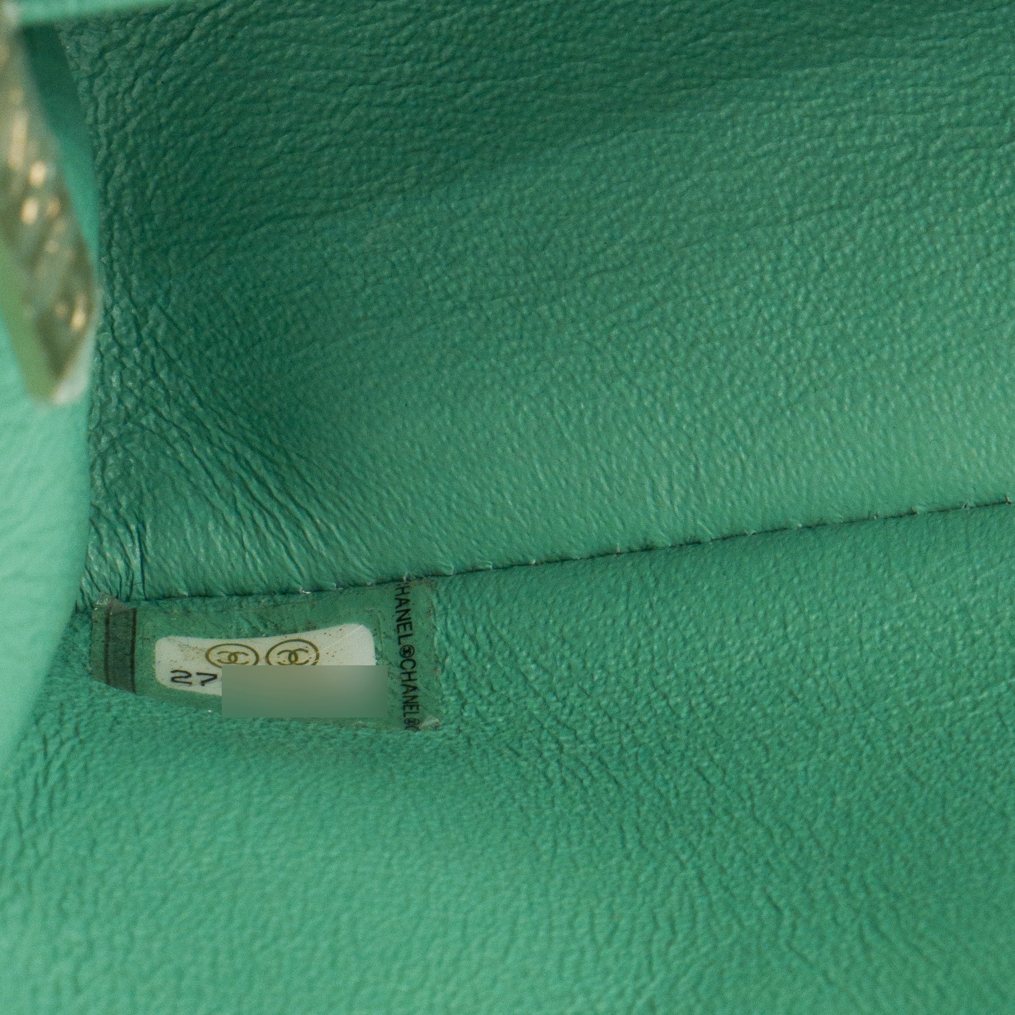 CHANEL - Sac à bandoulière Classique/Timeless Mini Rectangle Chanel en tweed turquoise et orange