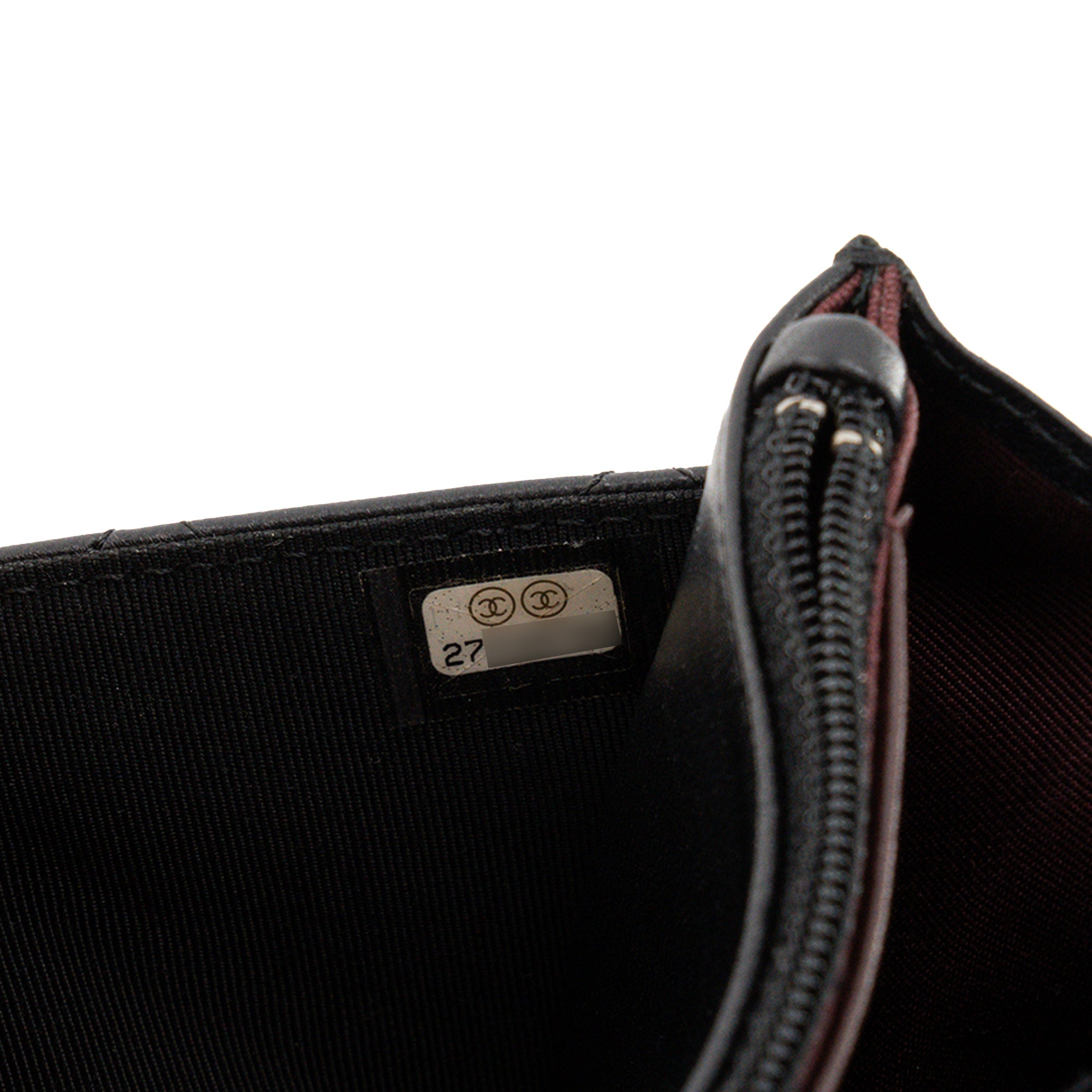 CHANEL - Sac à bandoulière Classique/Timeless Wallet On Chain Chanel en cuir lisse noir