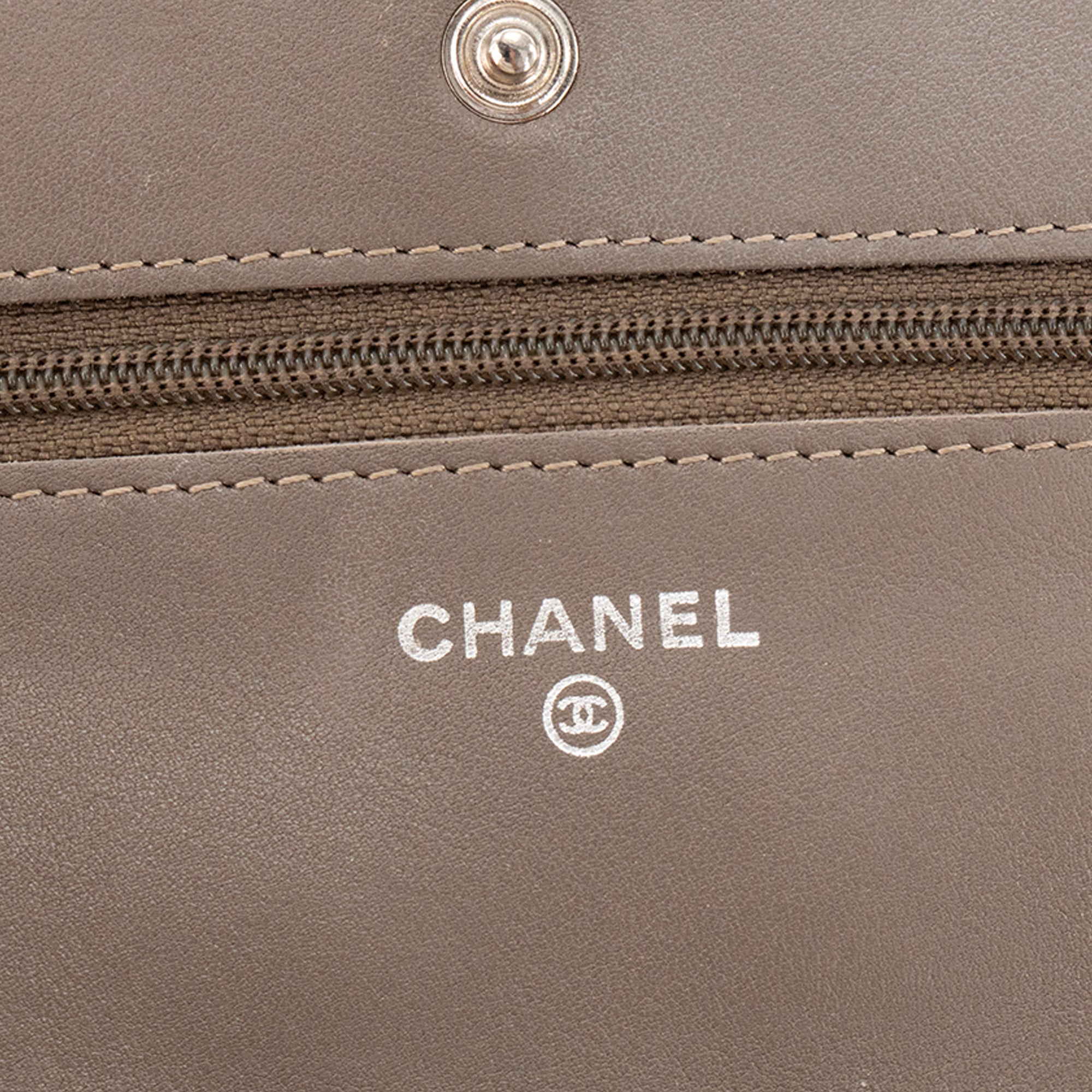 CHANEL - Patent brown WOC