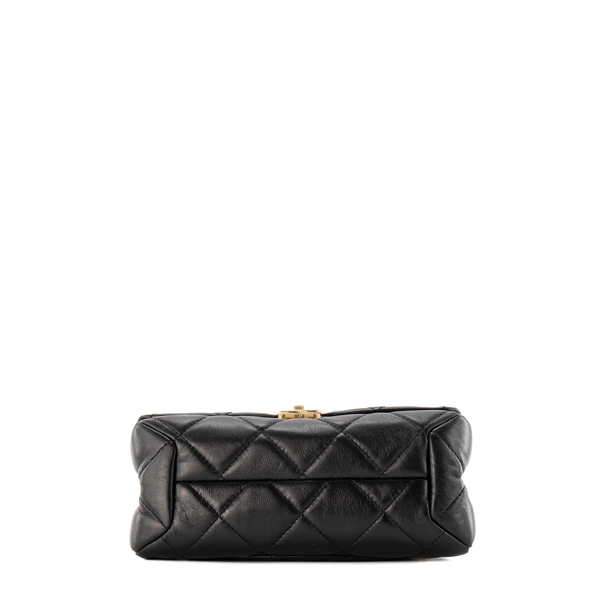 CHANEL - Sac à bandoulière Color Match Chanel en cuir lisse noir édition limitée
