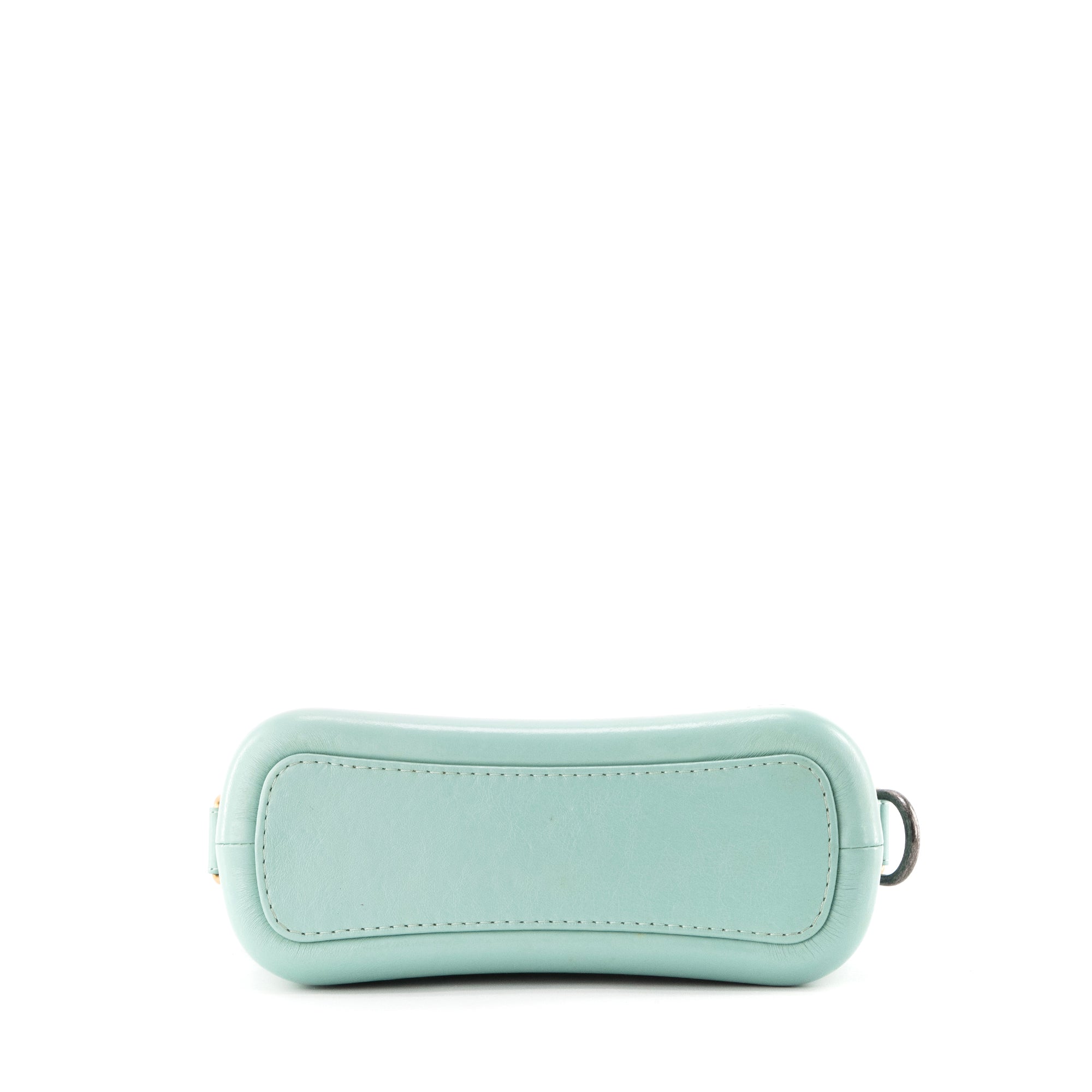 CHANEL - Sac à bandoulière Gabrielle mini Chanel en cuir bleu turquoise