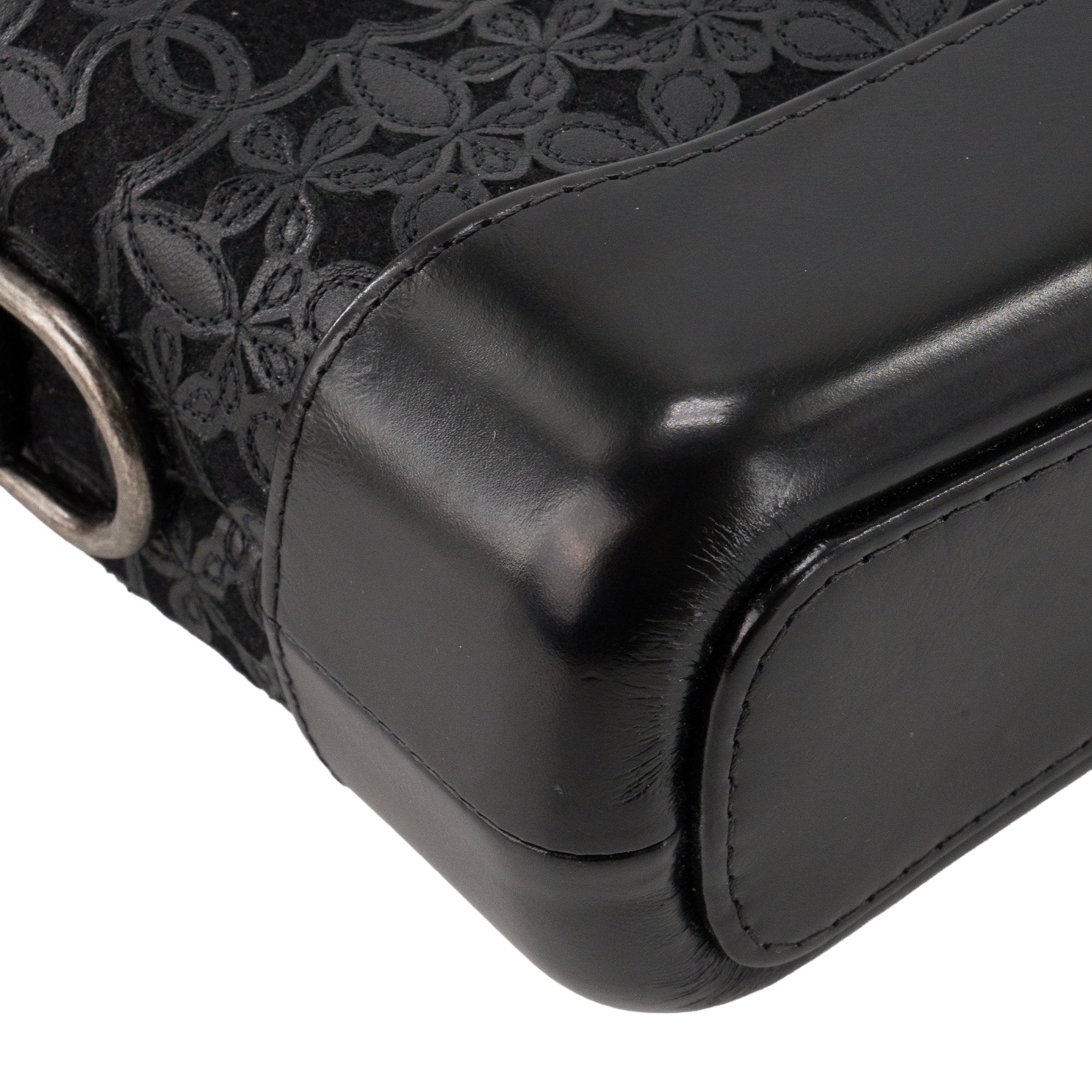 CHANEL - Sac à bandoulière Gabrielle Mini Chanel en cuir et toile noire édition limitée