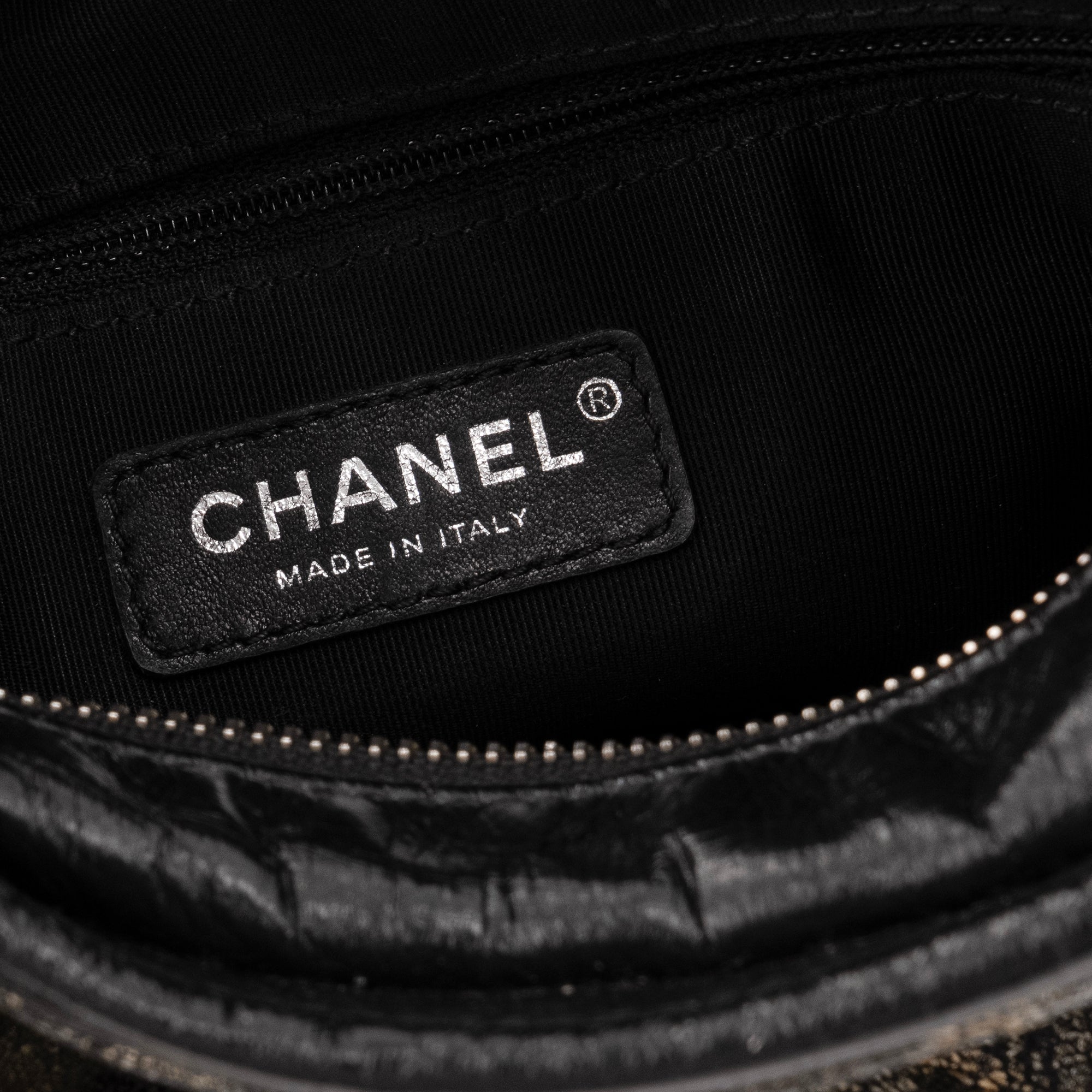 CHANEL - Sac à bandoulière Gabrielle mini Chanel en cuir mordoré et noir