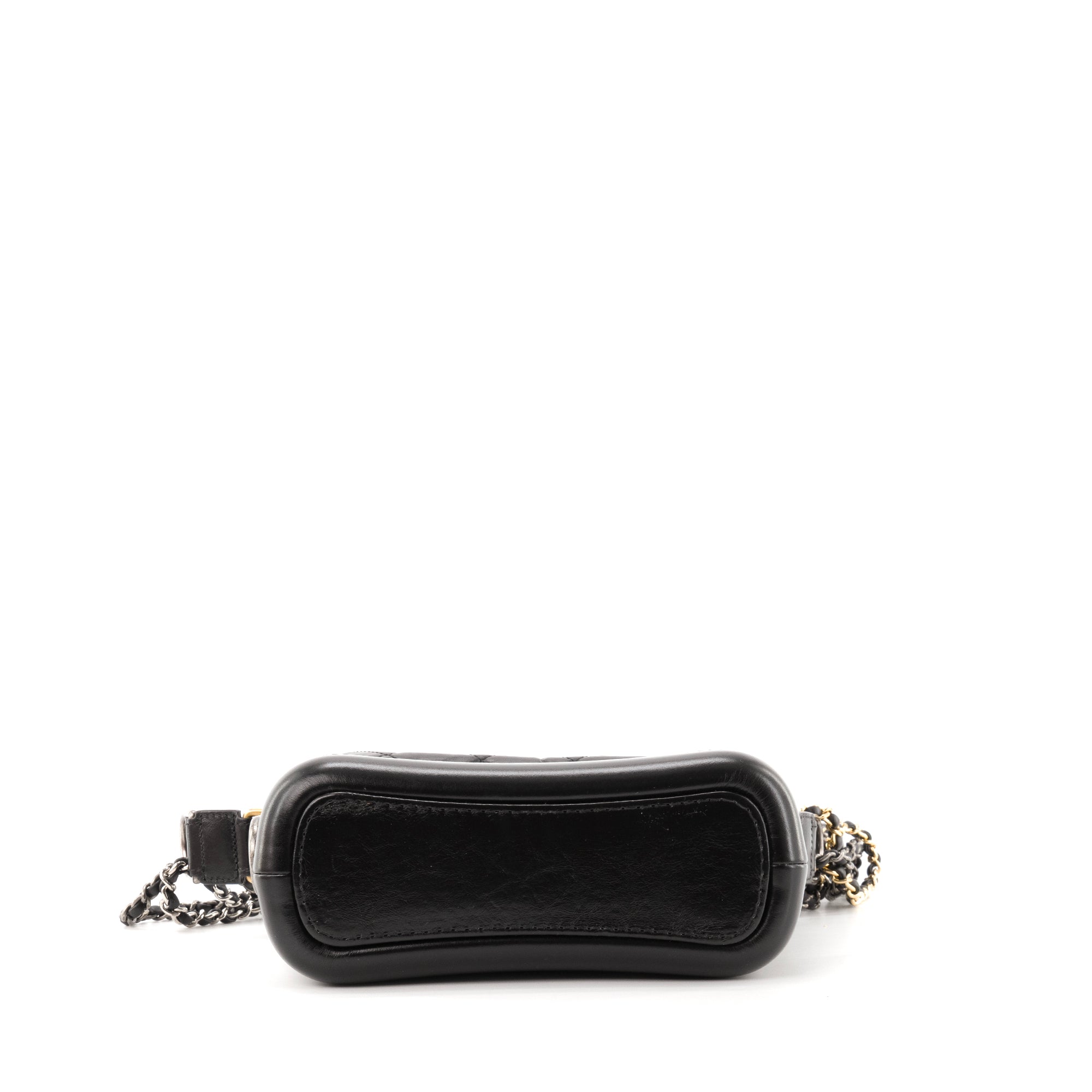 CHANEL - Sac à bandoulière Gabrielle mini Chanel en cuir noir