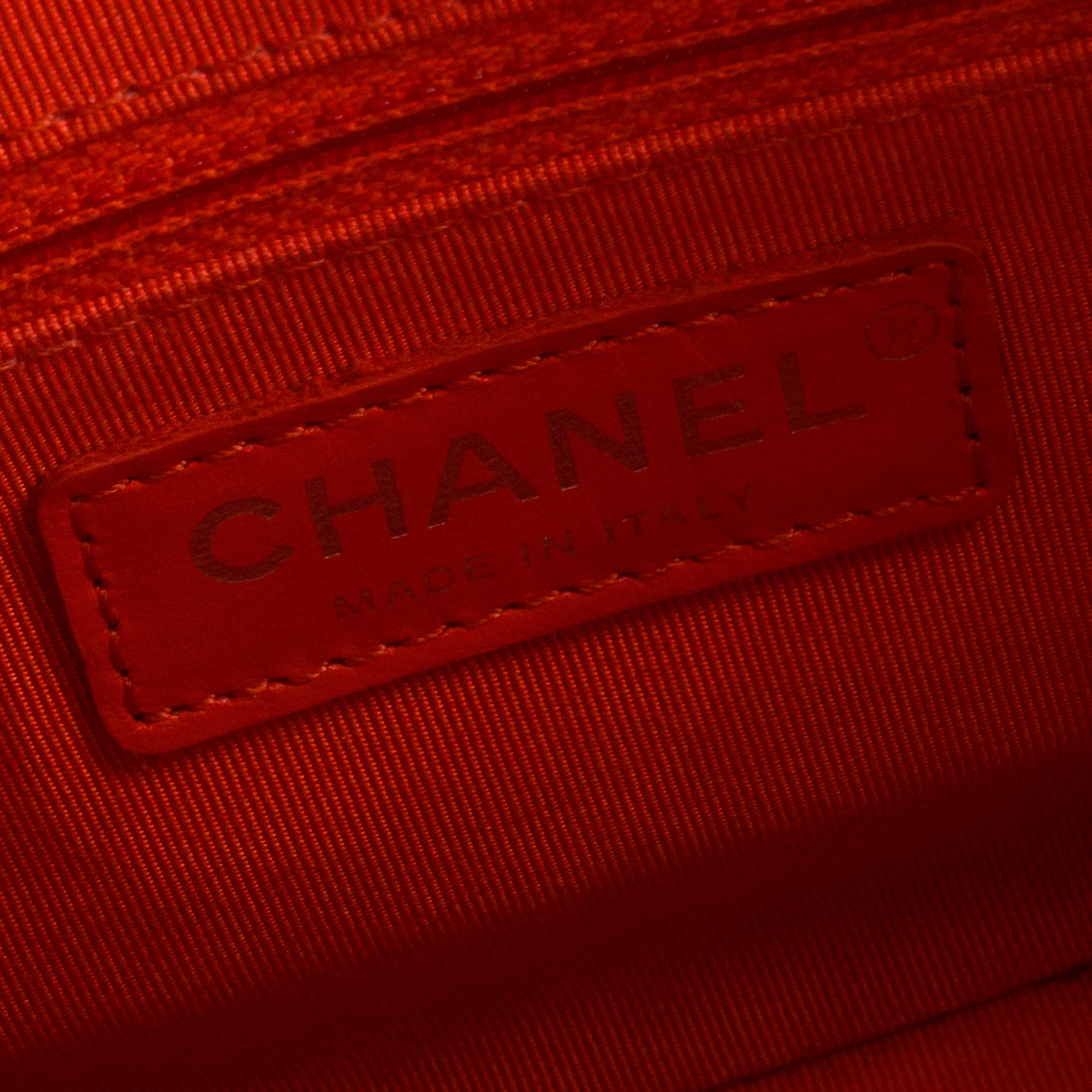 CHANEL - Sac à bandoulière Gabrielle mini Chanel en cuir orange