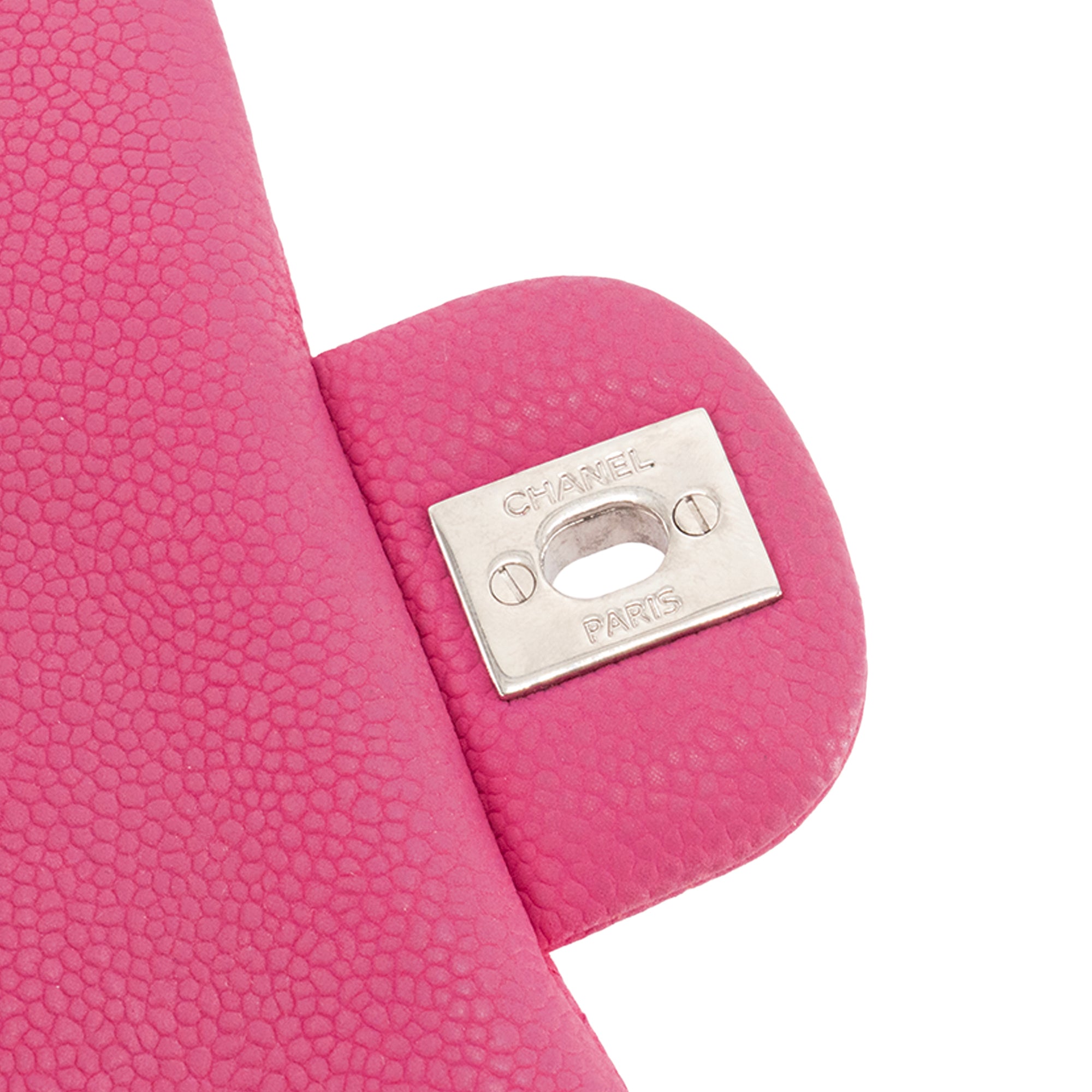 CHANEL - Sac à bandoulière Mini Square Timeless/Classique Chanel en cuir caviar rose