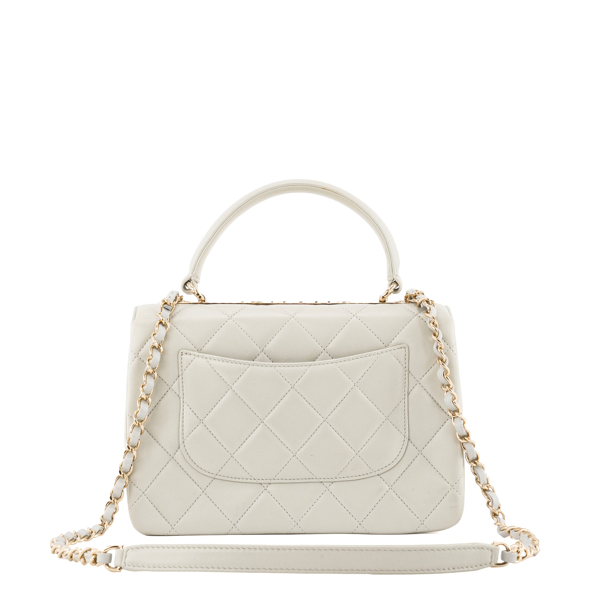 CHANEL - Sac à bandoulière Trendy CC Chanel en cuir vert d'eau édition limitée