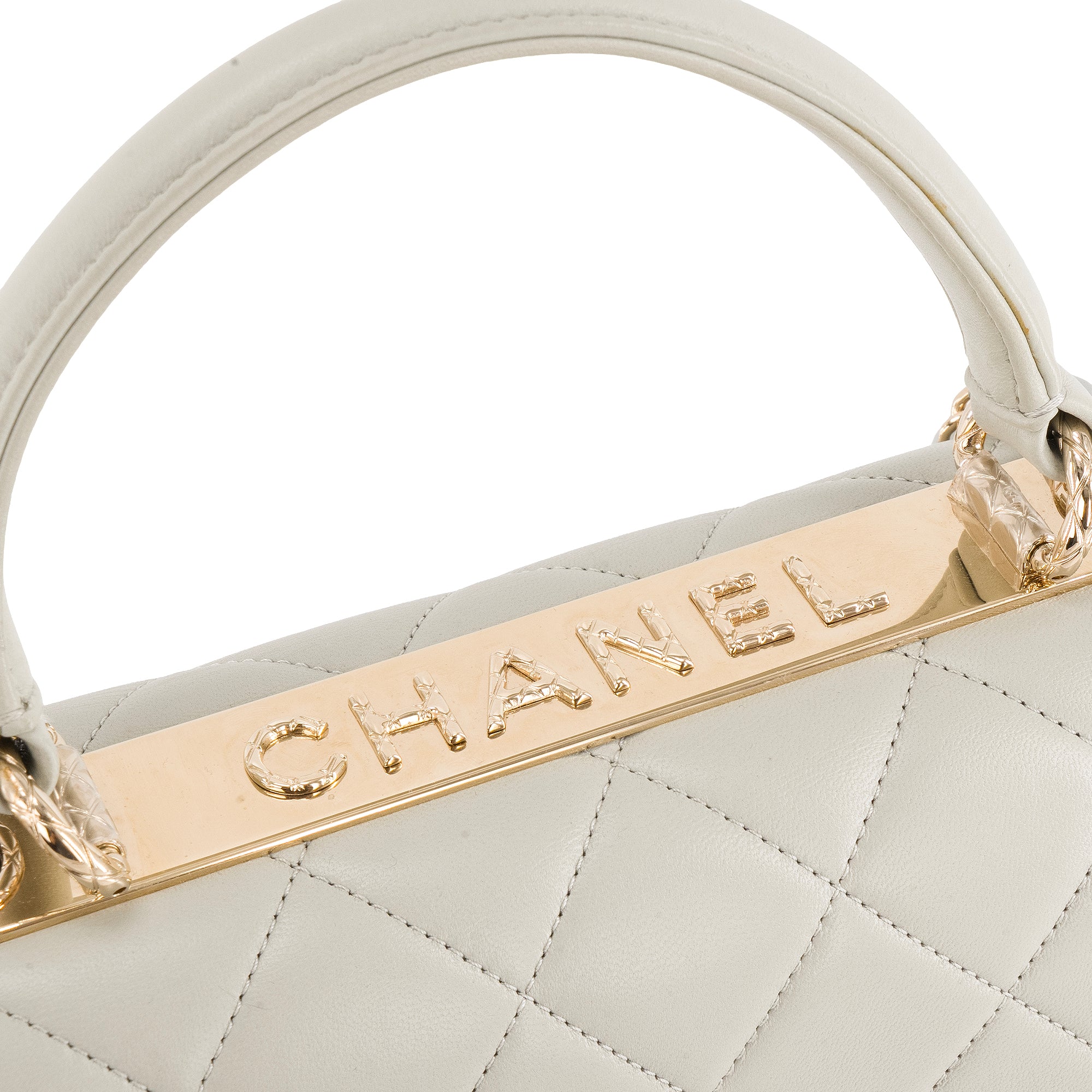 CHANEL - Sac à bandoulière Trendy CC Chanel en cuir vert d'eau édition limitée