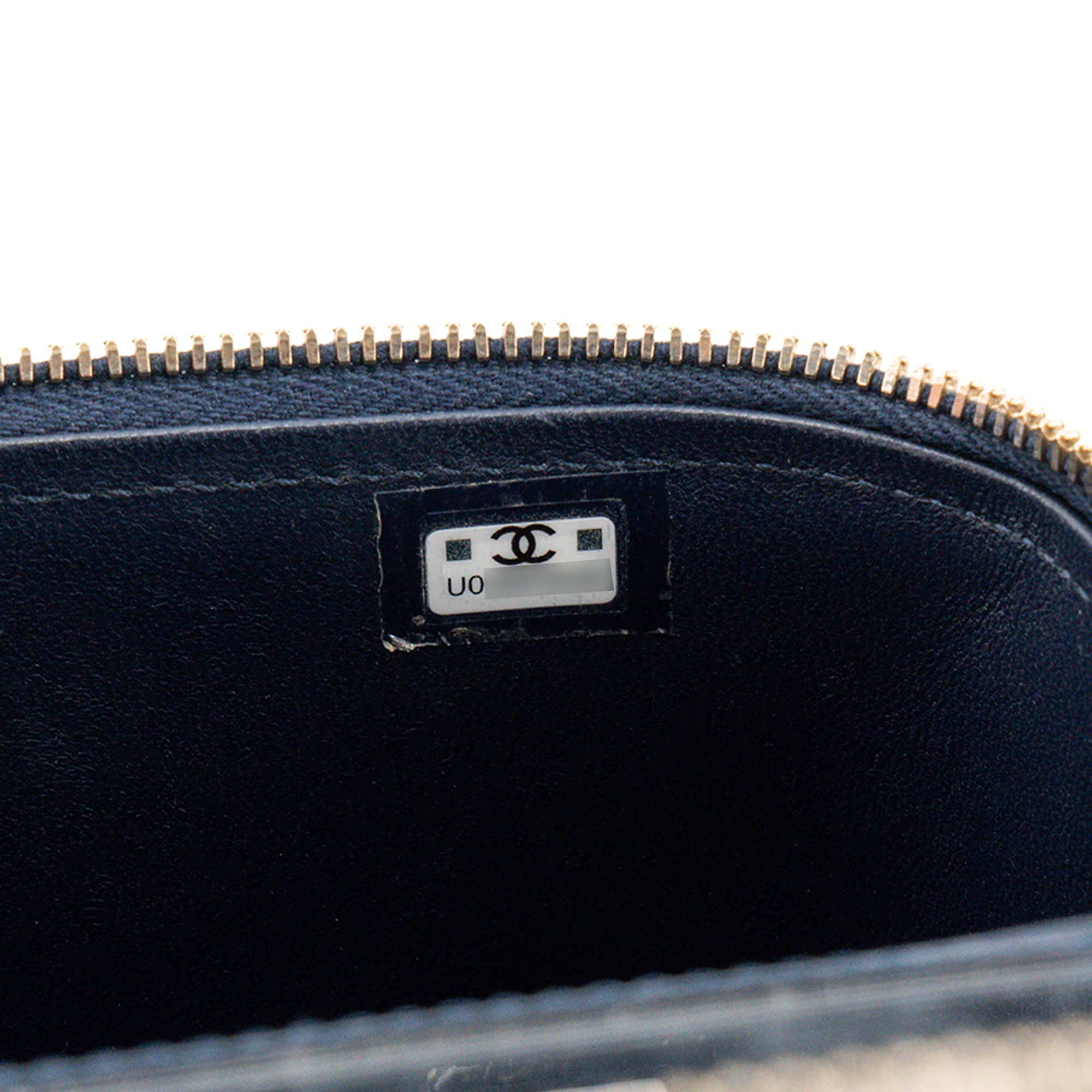 CHANEL - Sac à bandoulière Vanity Top Handle Chanel en cuir lisse bleu marine