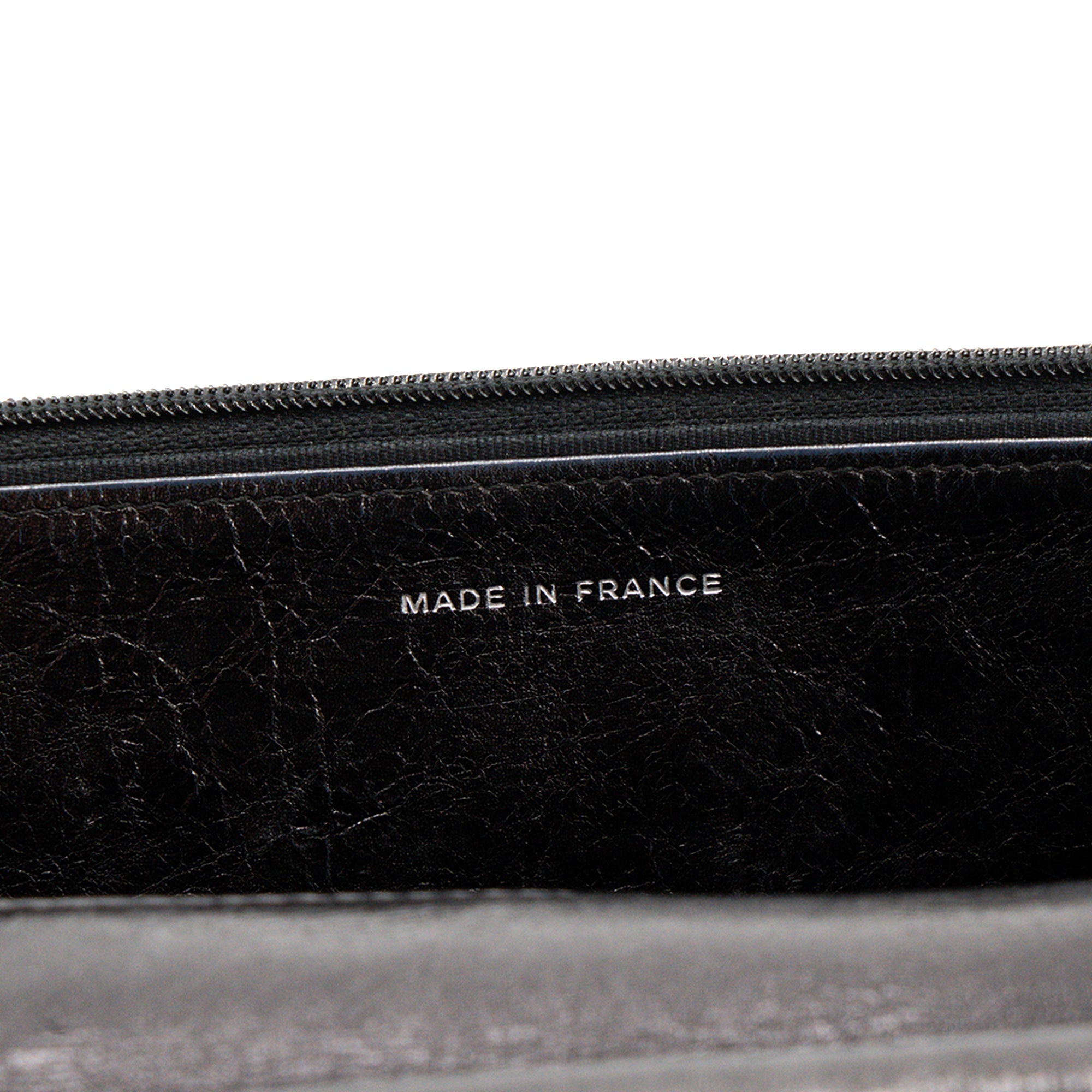 CHANEL - Sac à bandoulière Wallet On Chain 2.55 Chanel en cuir froissé noir