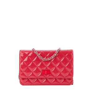 CHANEL - Sac à bandoulière Wallet on Chain 2.55 Chanel en cuir verni rose