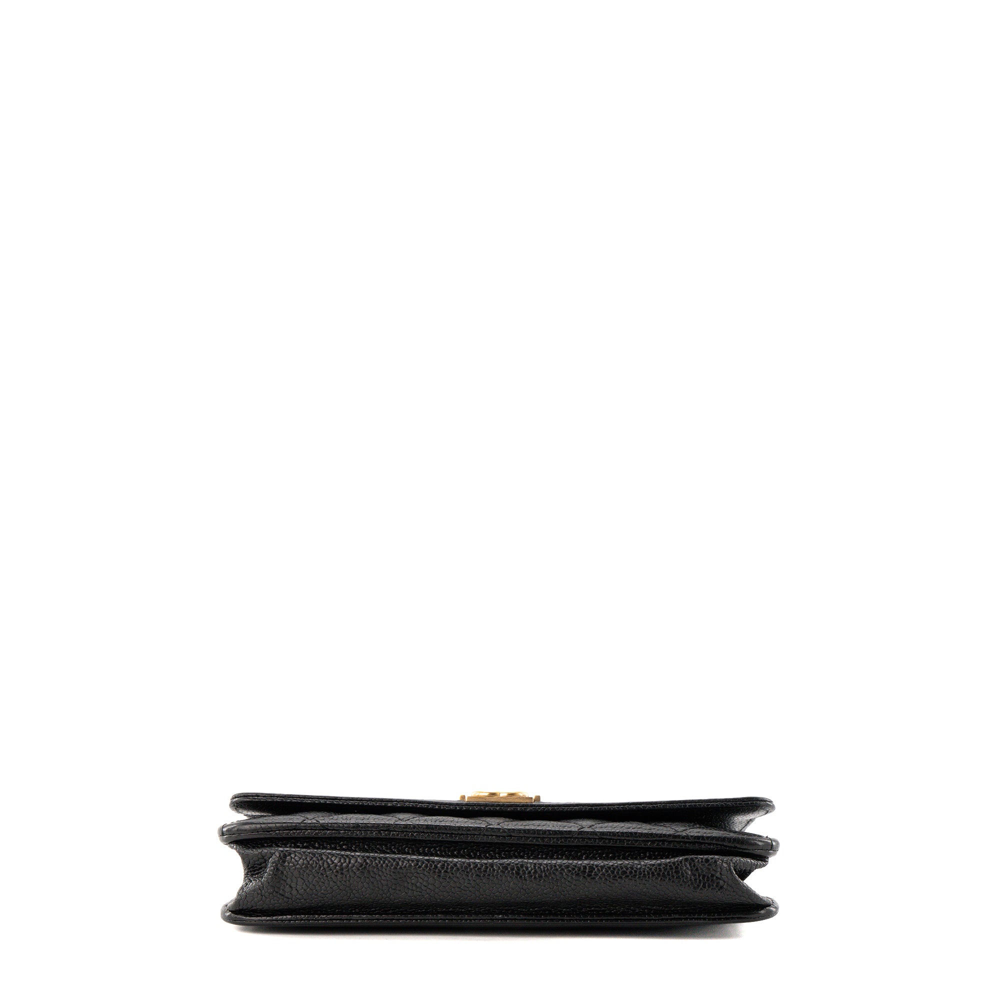 CHANEL - Sac à bandoulière Wallet On Chain Boy Chanel en cuir caviar noir
