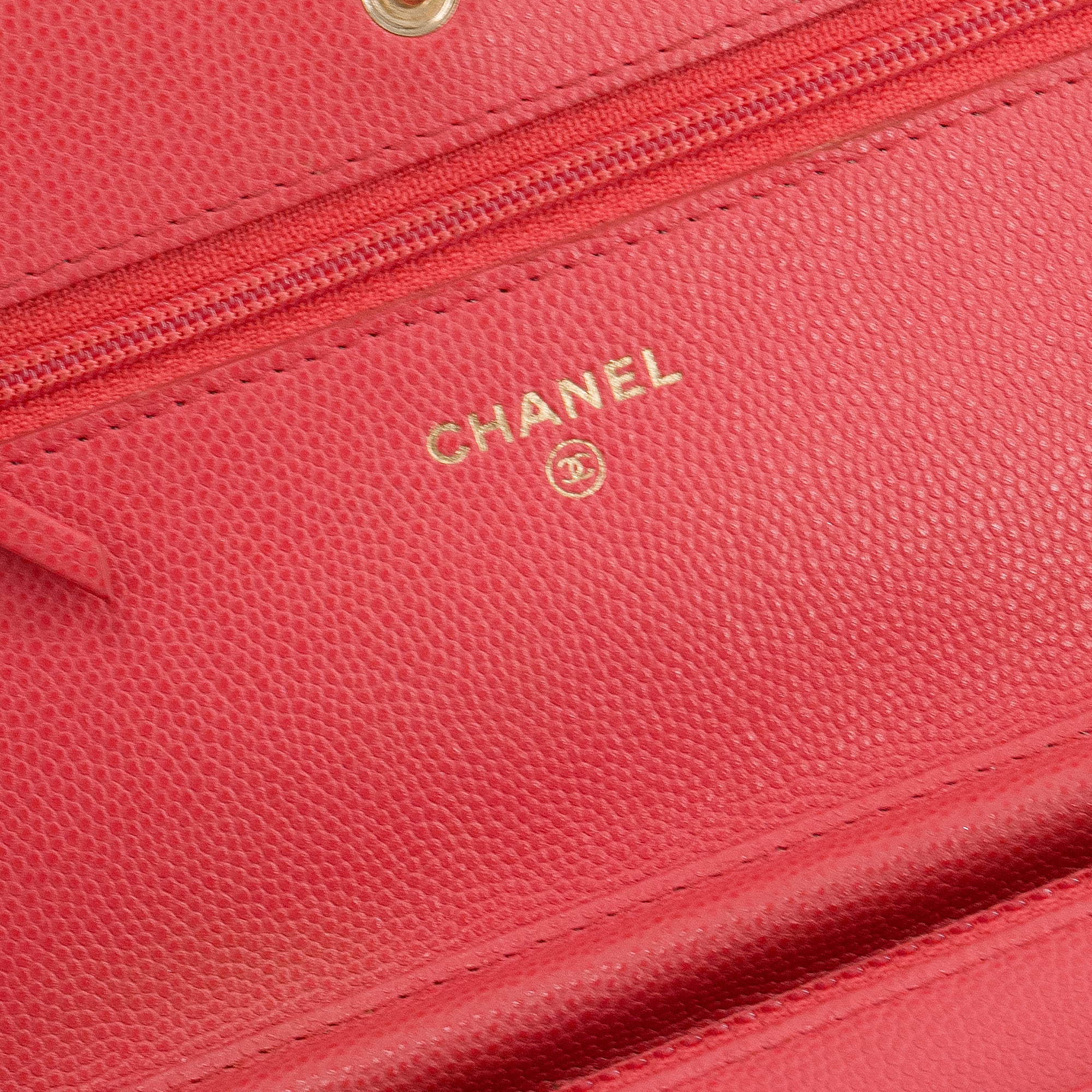 CHANEL - Sac à bandoulière Wallet on Chain Chanel en cuir caviar rose