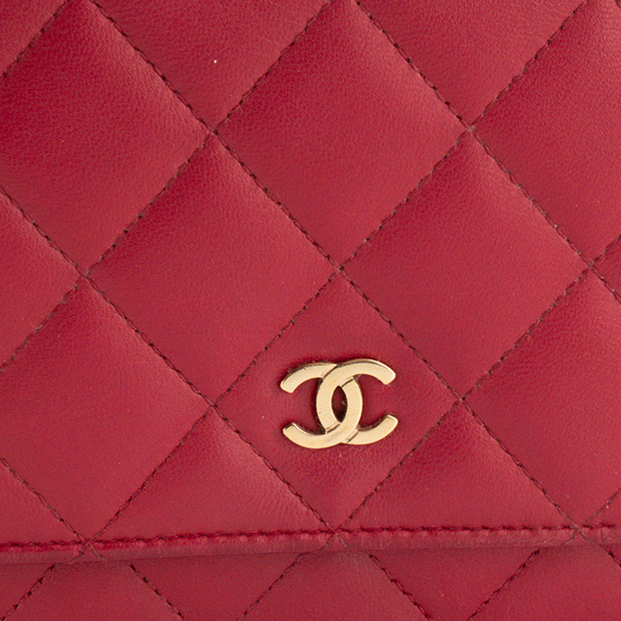 CHANEL - Sac à bandoulière Wallet on Chain Classique/Timeless Chanel en cuir lisse rose