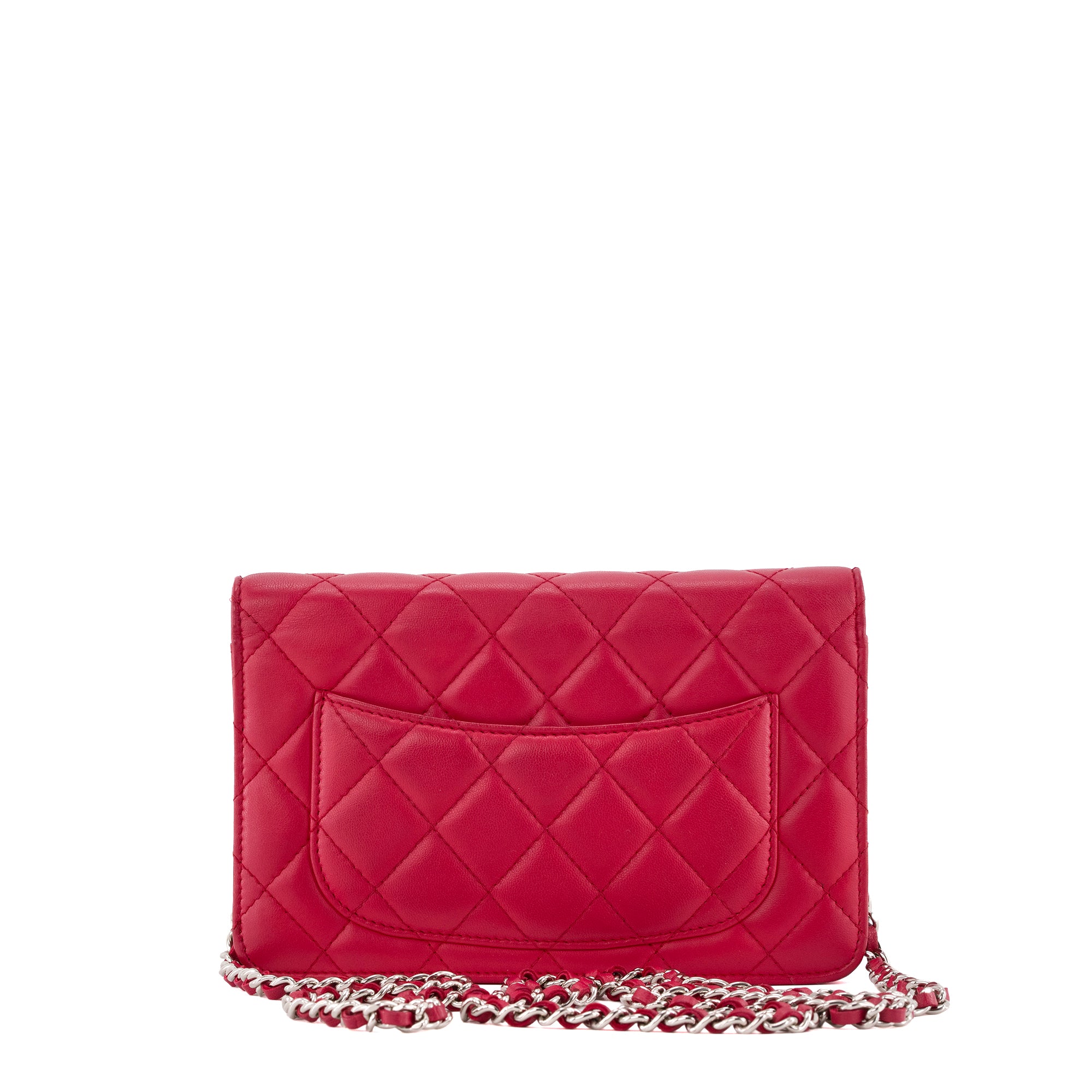 CHANEL - Sac à bandoulière Wallet on Chain Chanel en cuir rose édition limitée