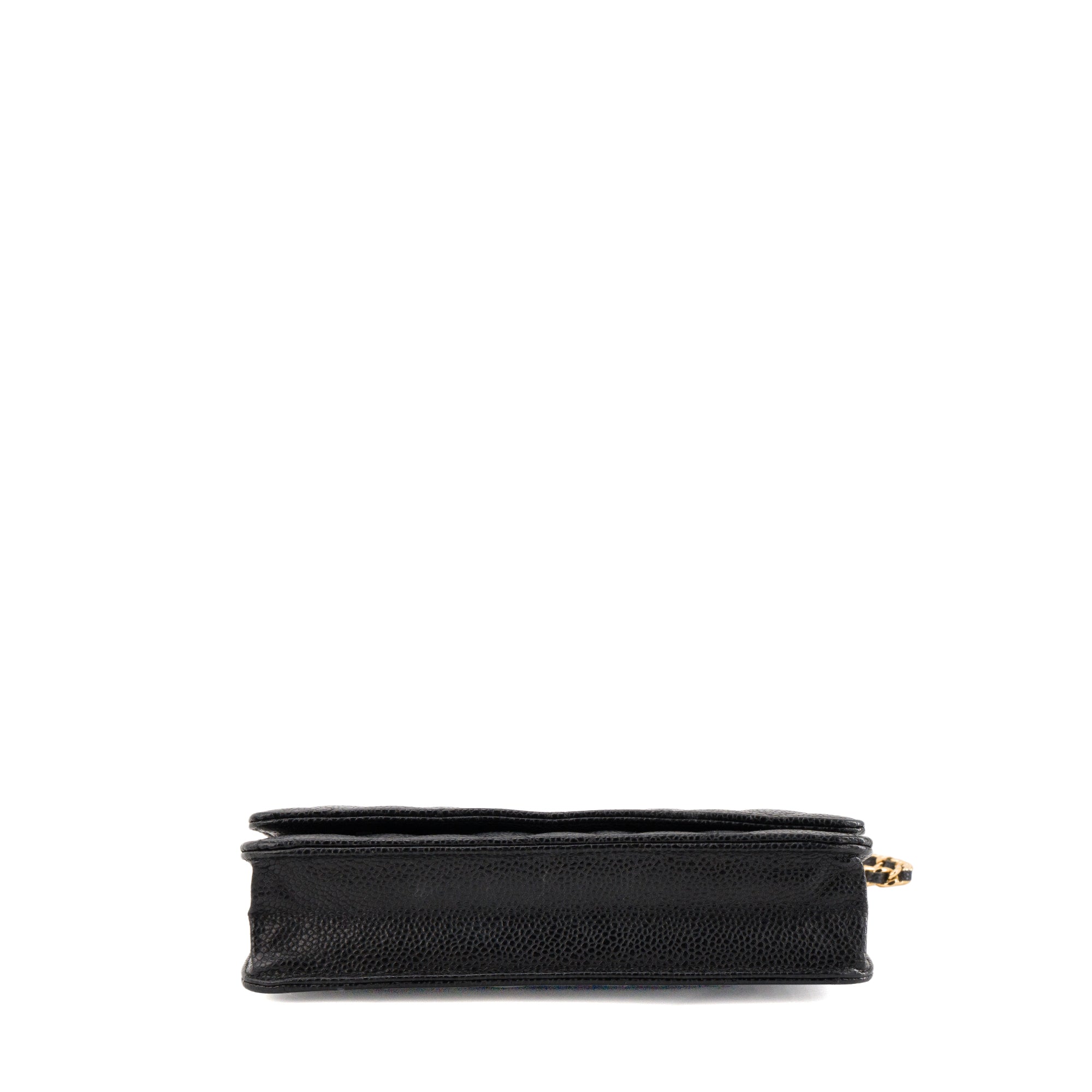CHANEL - Sac à bandoulière Wallet On Chain Classique/Timeless Chanel en cuir caviar noir
