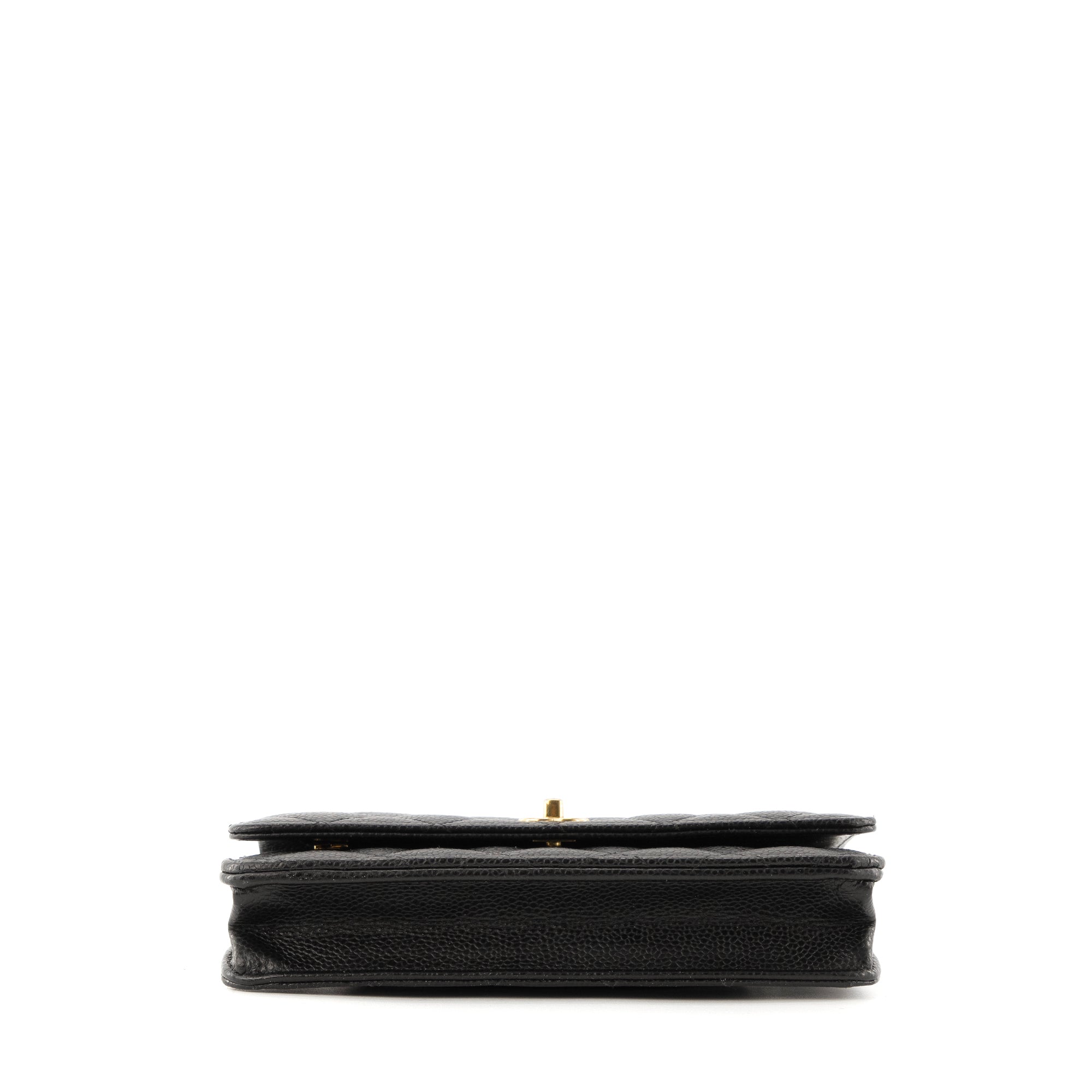 CHANEL - Sac à bandoulière Wallet on Chain Classique/Timeless Chanel en cuir caviar noir