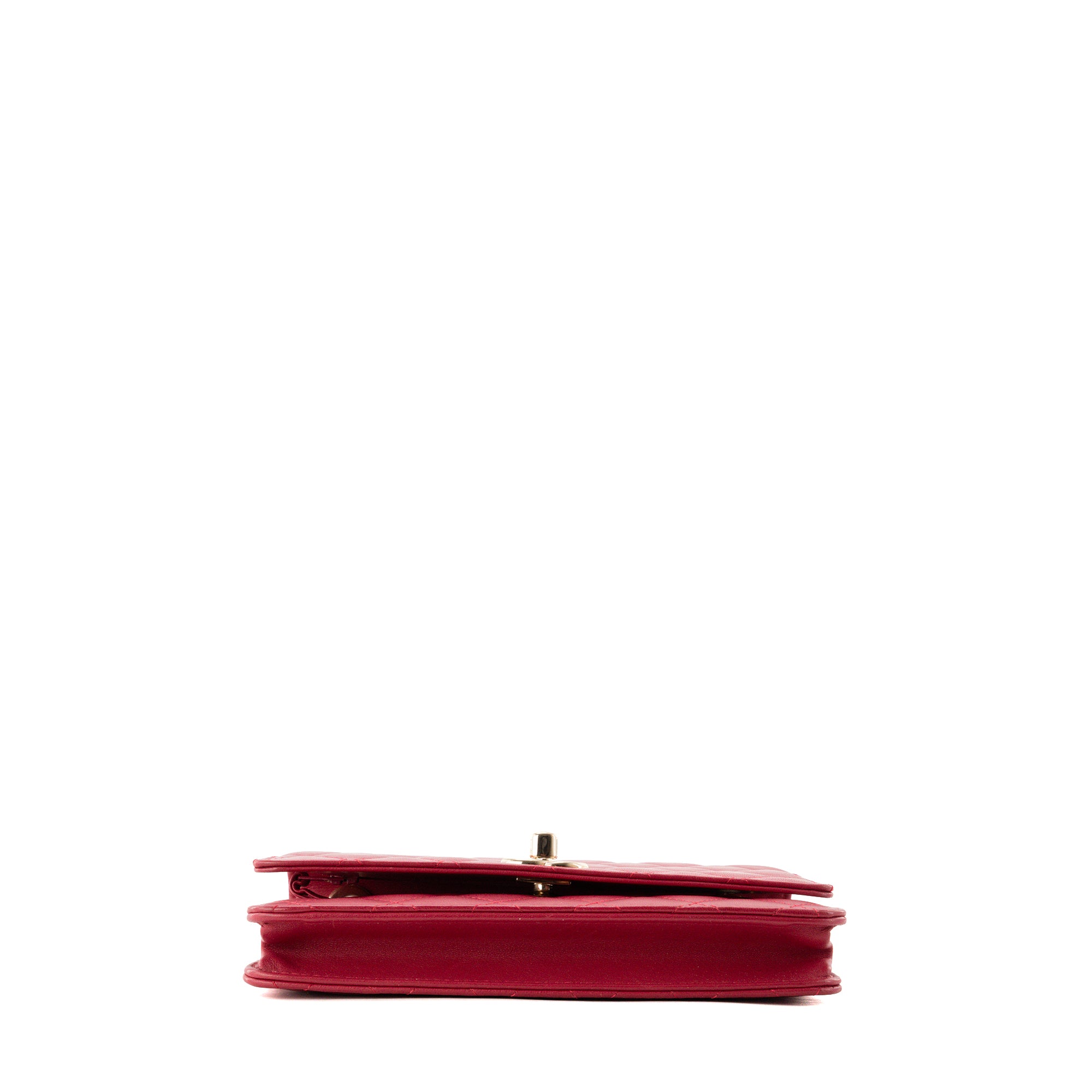 CHANEL - Sac à bandoulière Wallet On Chain Trendy CC Chanel en cuir lisse rose