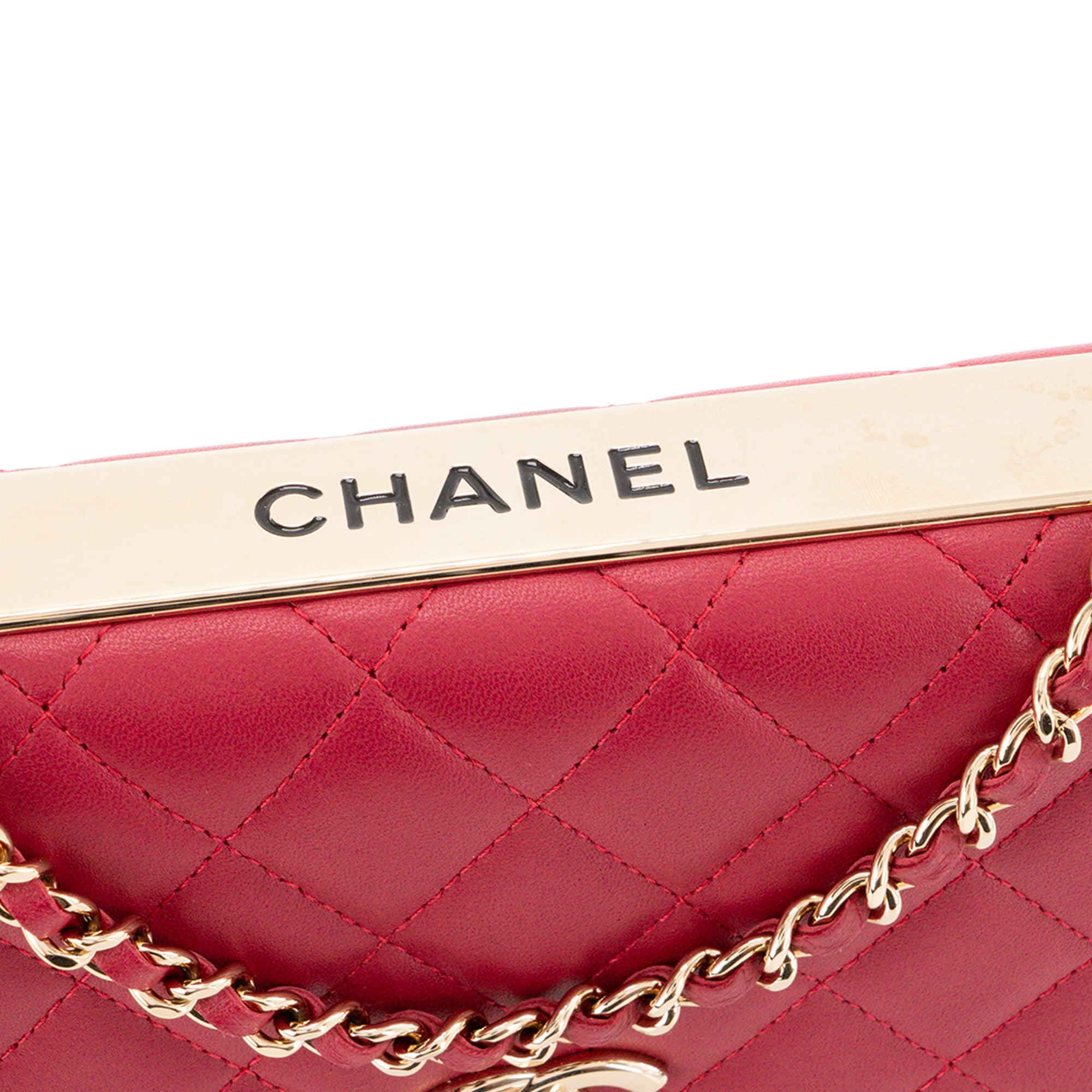 CHANEL - Sac à bandoulière Wallet On Chain Trendy CC Chanel en cuir lisse rose