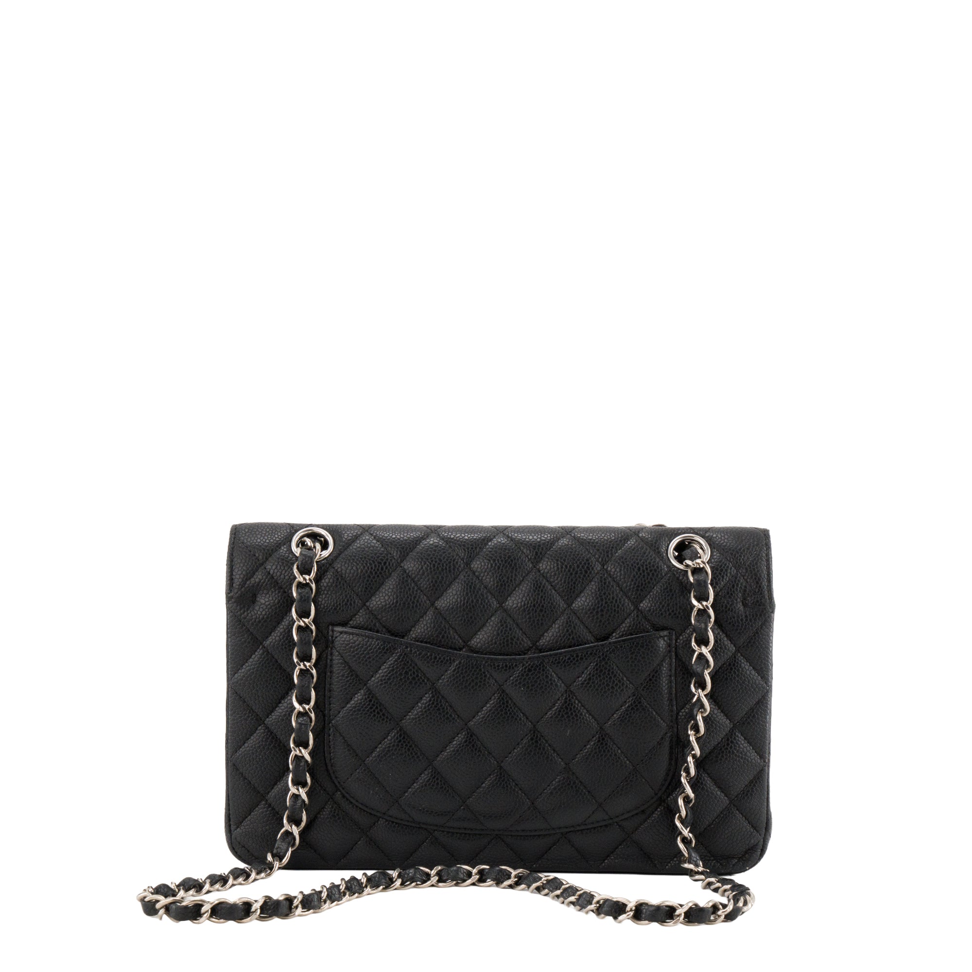 CHANEL - Sac à main Classique/Timeless 11.12 Chanel en cuir caviar noir