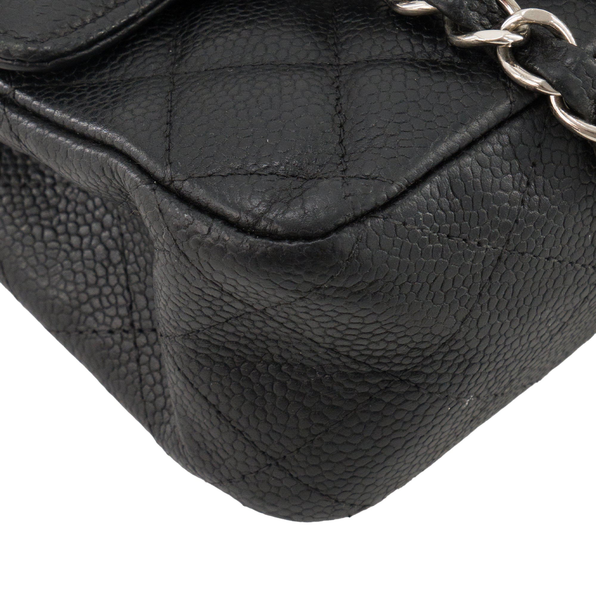 CHANEL - Sac à main Classique/Timeless 11.12 Chanel en cuir caviar noir