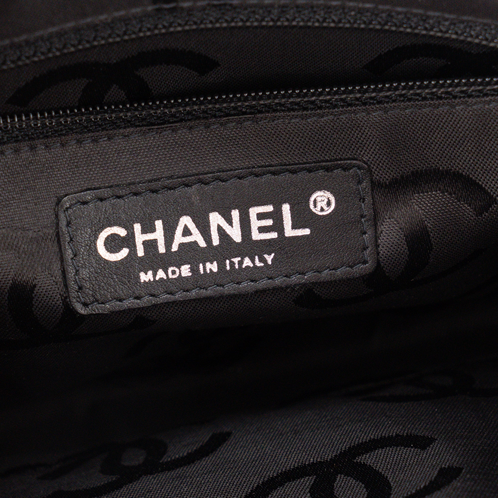 CHANEL - Pink and Black Smooth Leather Chanel Cambon Shoulder Bag