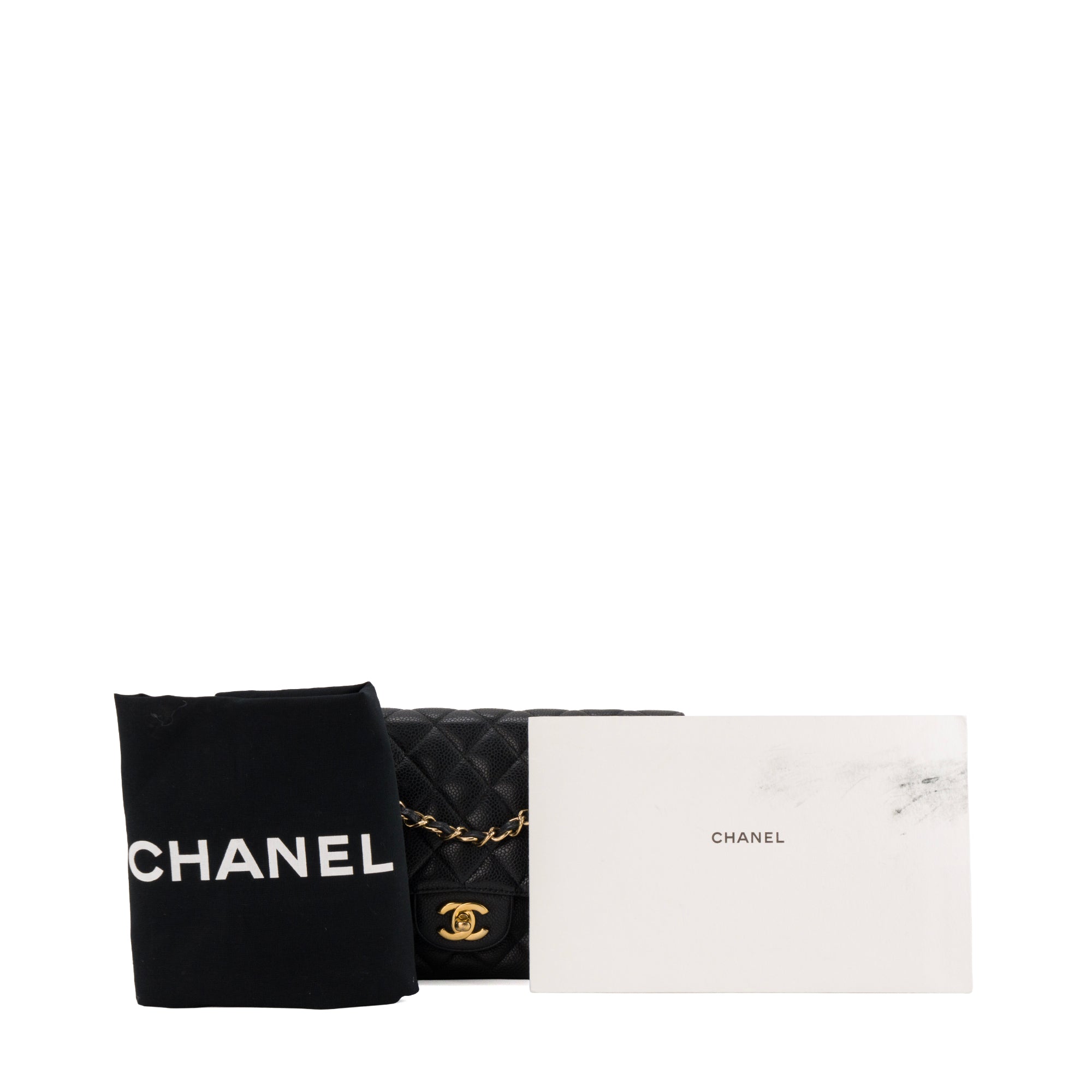 CHANEL - Sac à épaule Classique/Timeless 11.12 Chanel en cuir caviar noir
