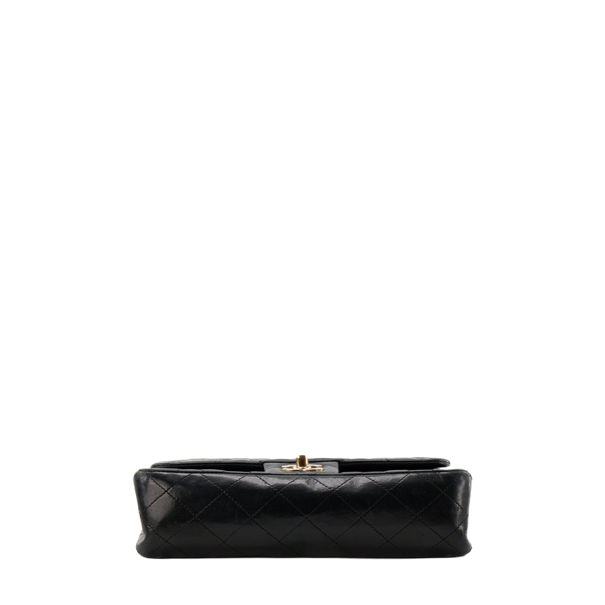 CHANEL - Sac à épaule Classique/Timeless 11.13 small Chanel en cuir lisse noir