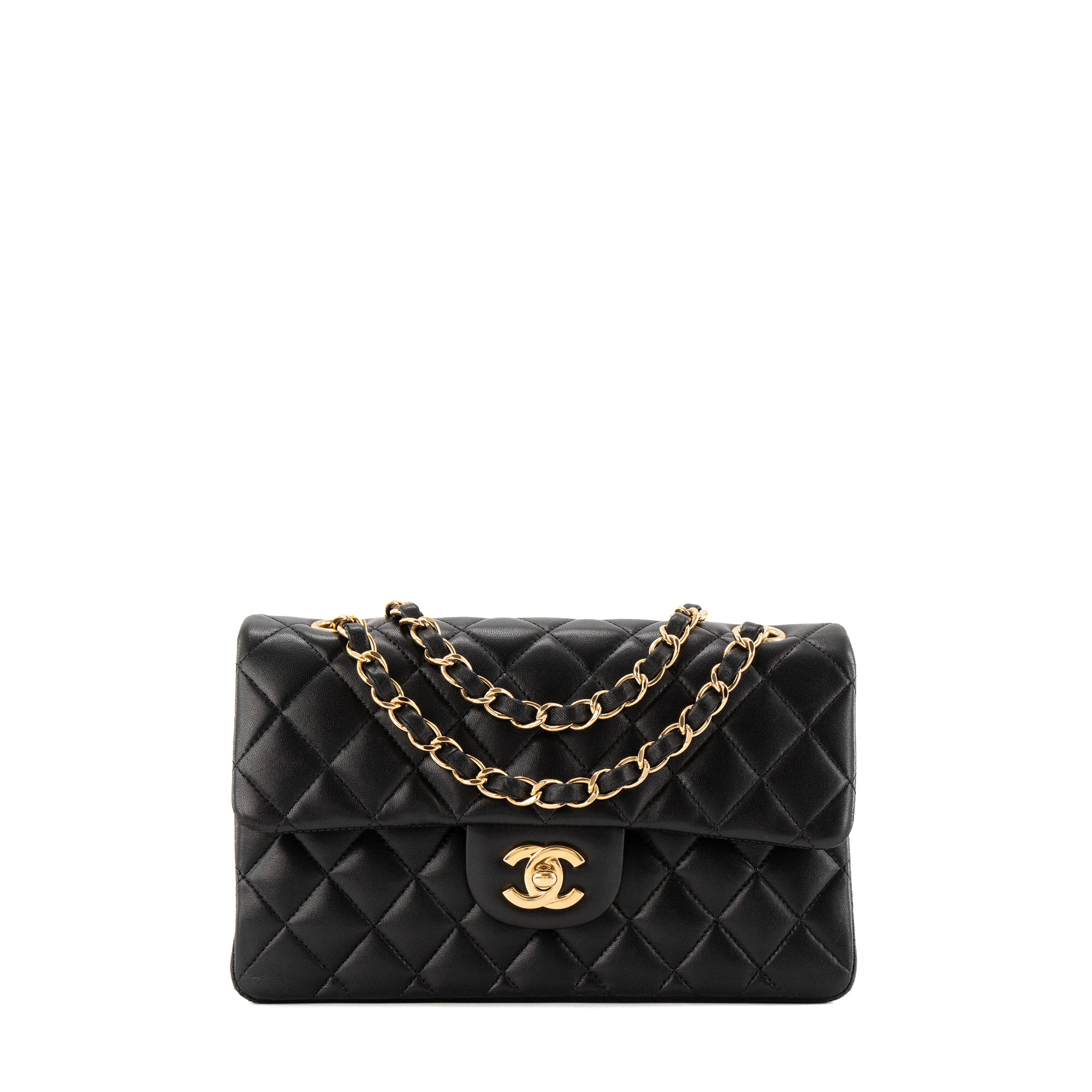 CHANEL - Sac à épaule Classique/Timeless 11.13 Chanel en cuir lisse noir