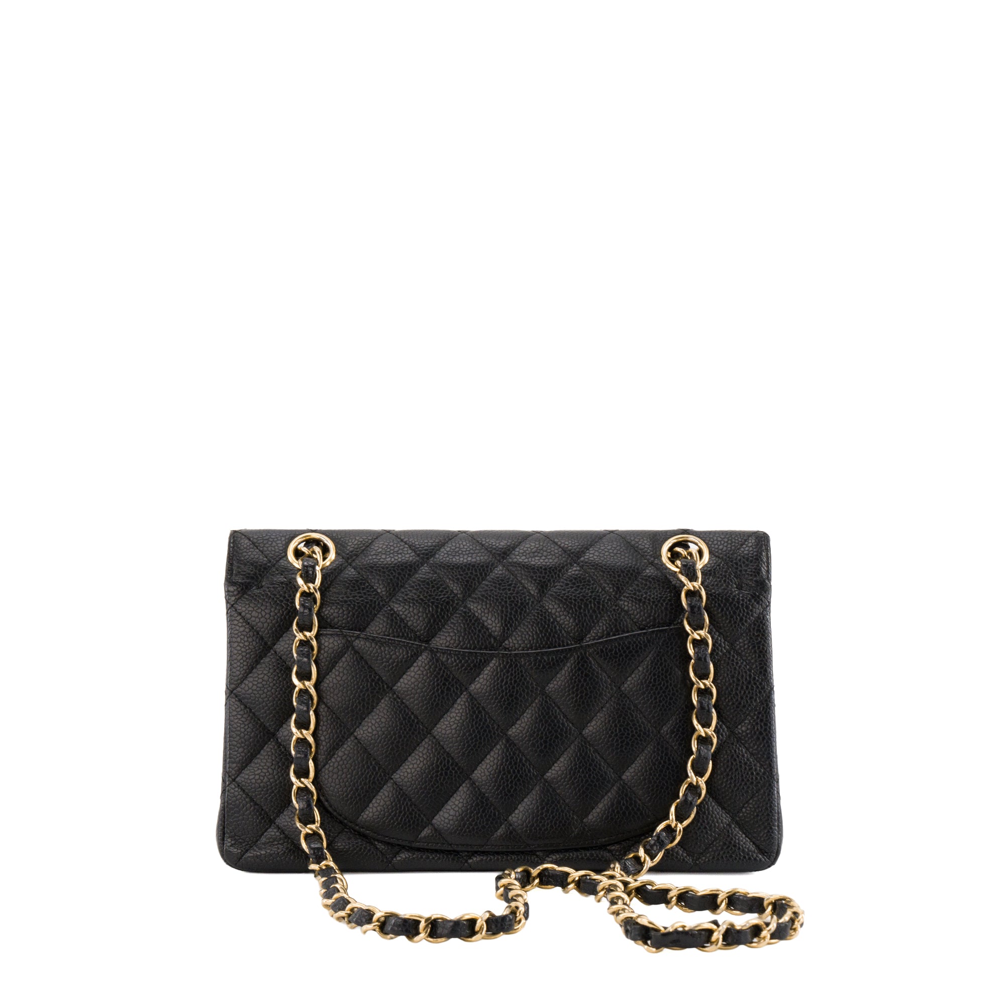 CHANEL - Sac à épaule Classique/Timeless 11.13 small Chanel en cuir caviar noir