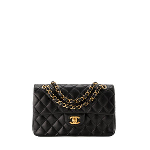 CHANEL - Sac à épaule Classique/Timeless 11.13 small Chanel en cuir lisse noir